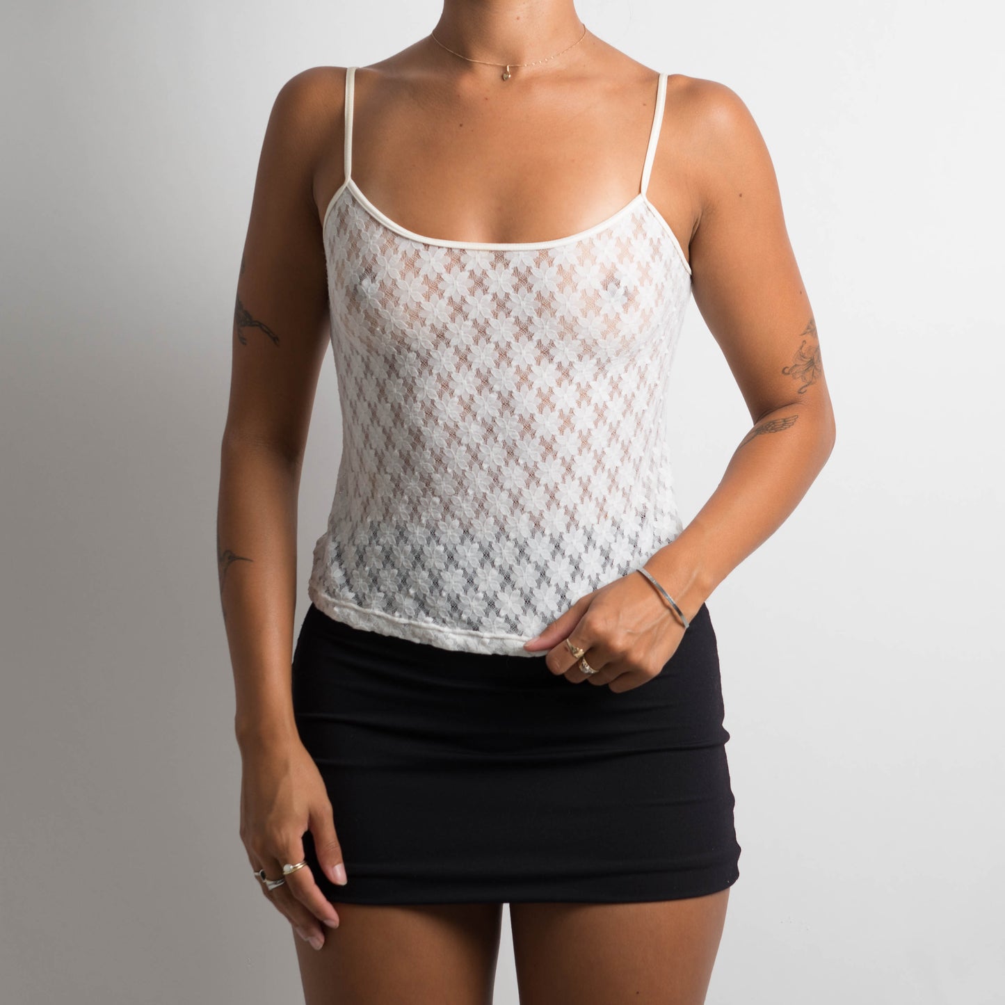 WHITE LACE CAMISOLE