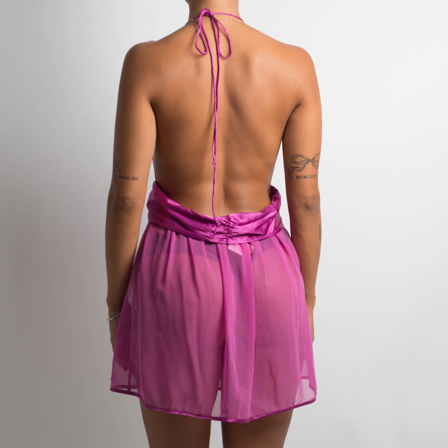 FUCHSIA BABYDOLL DRESS