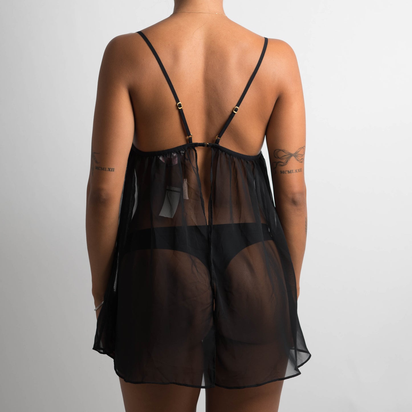 BLACK SHEER BABYDOLL