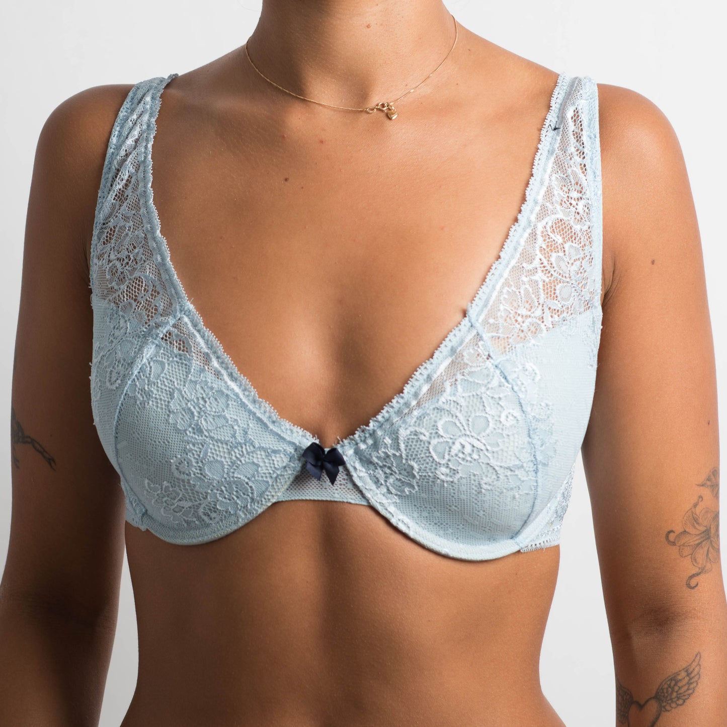 BLUE LACE BRA - 12C