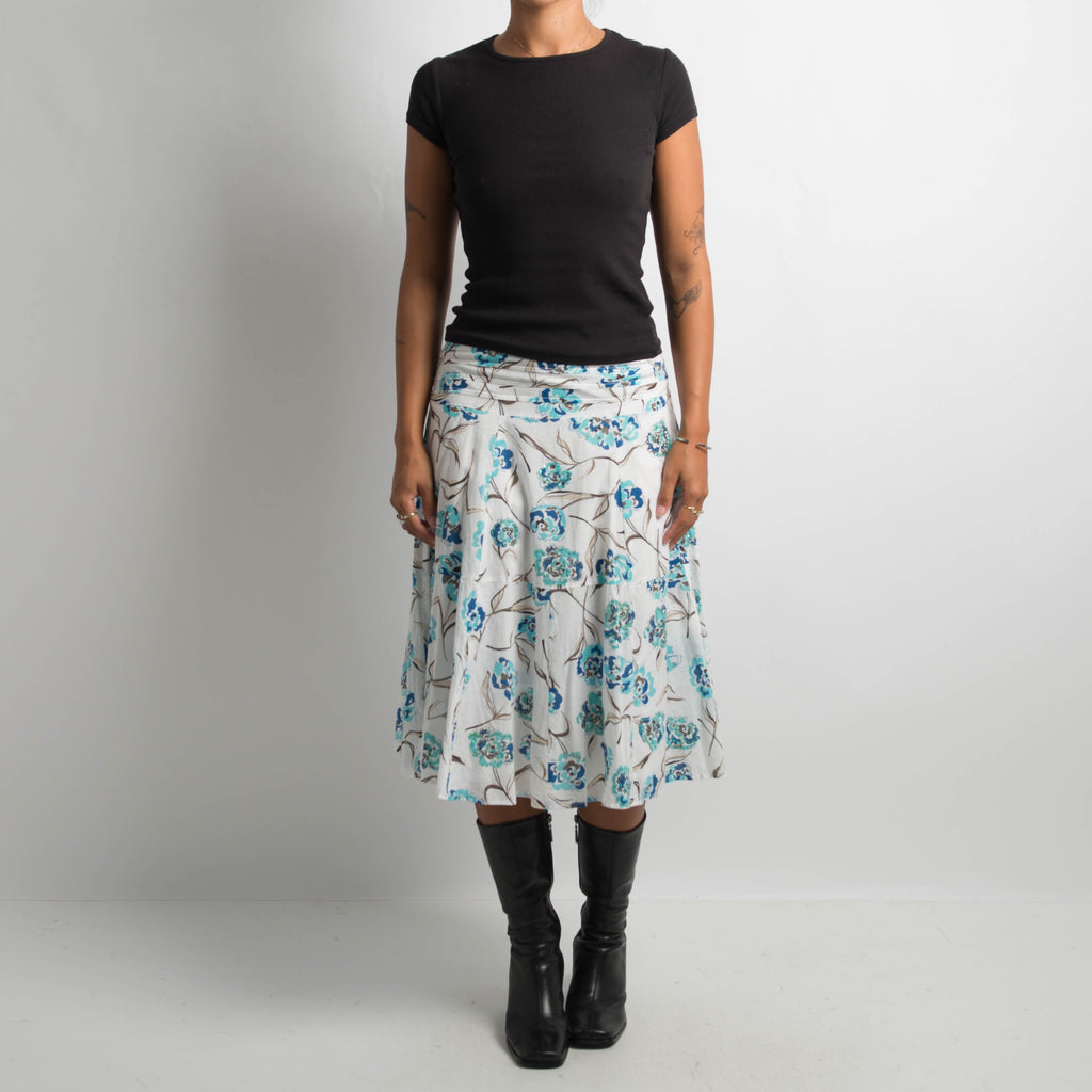FLORAL MIDI SKIRT