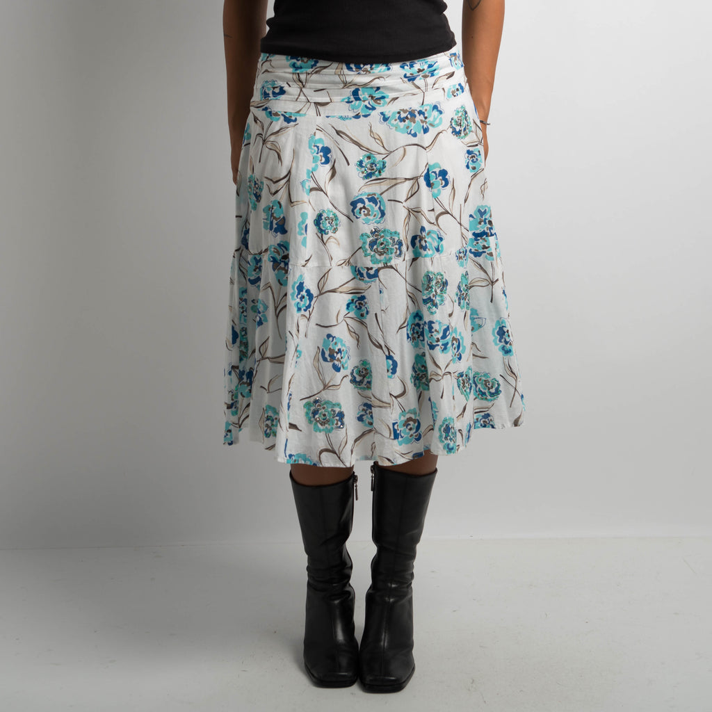 FLORAL MIDI SKIRT