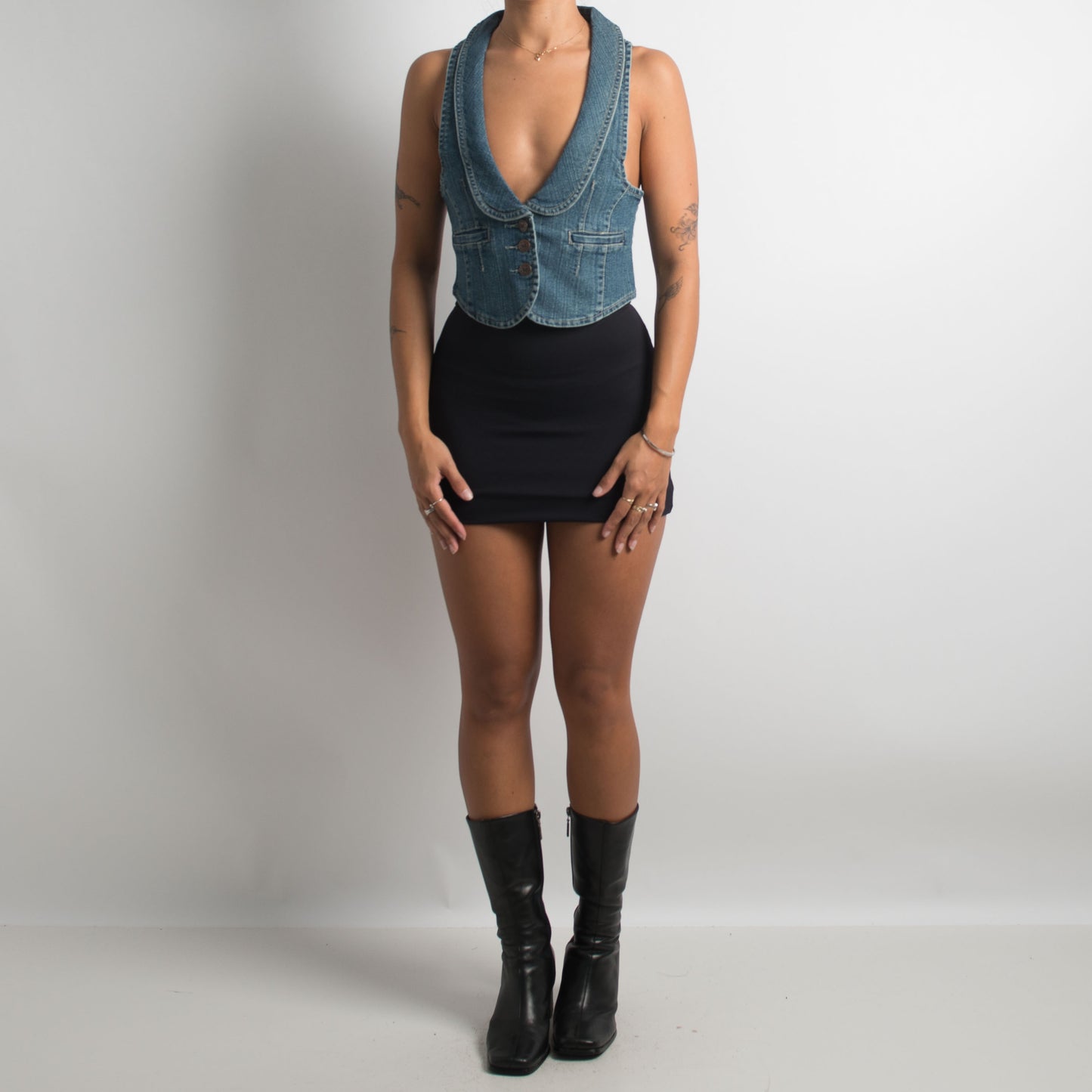 DENIM WAISTCOAT VEST