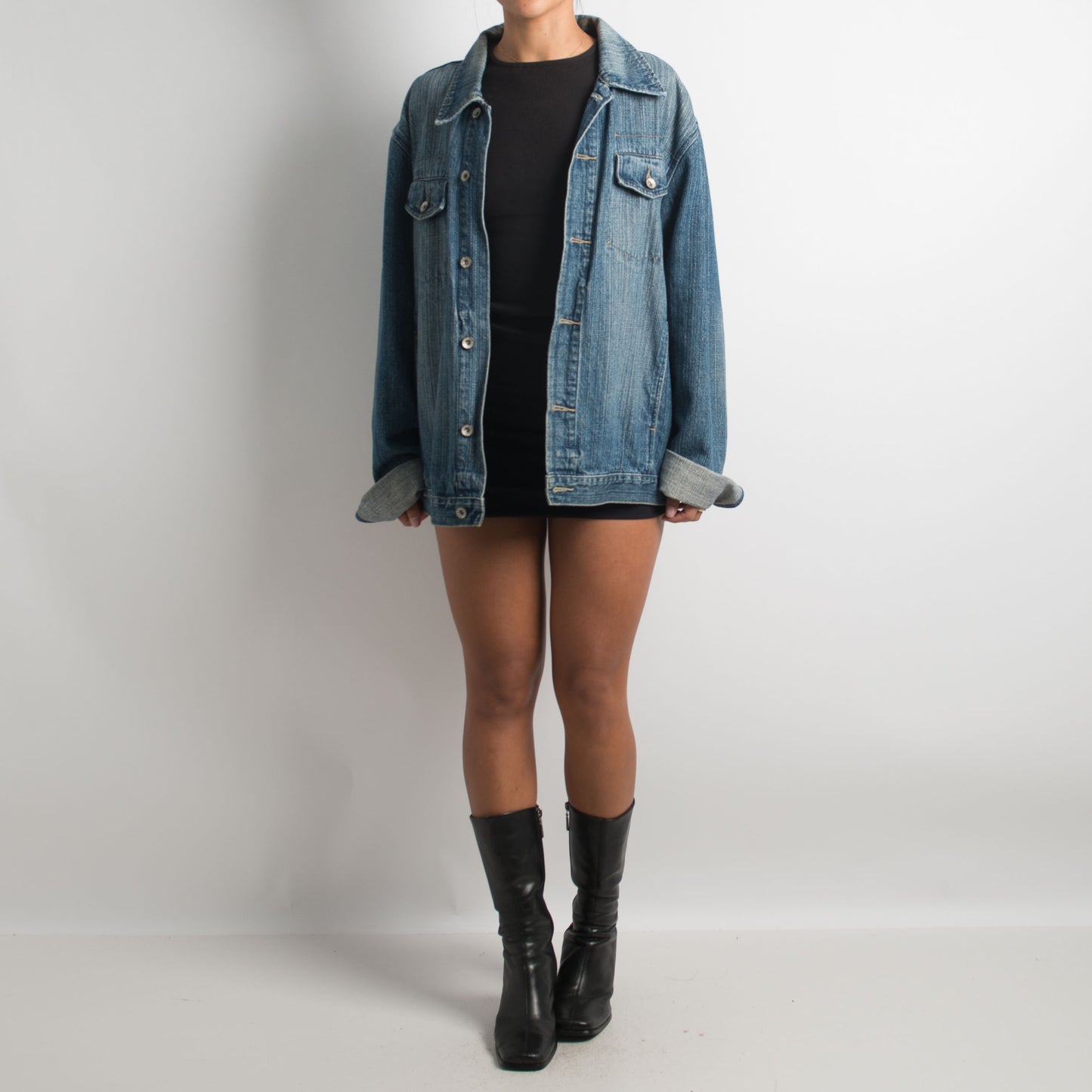 FADED WASH DENIM JACKET