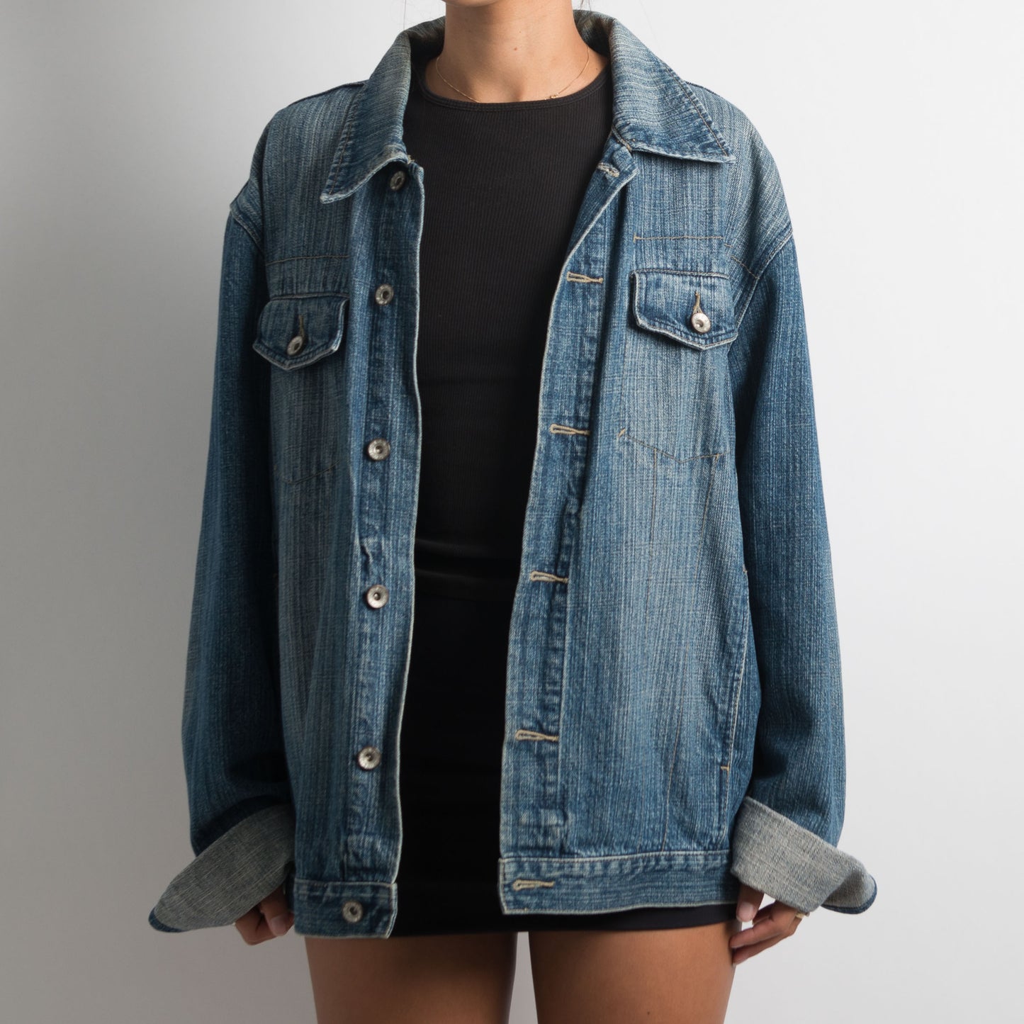 FADED WASH DENIM JACKET