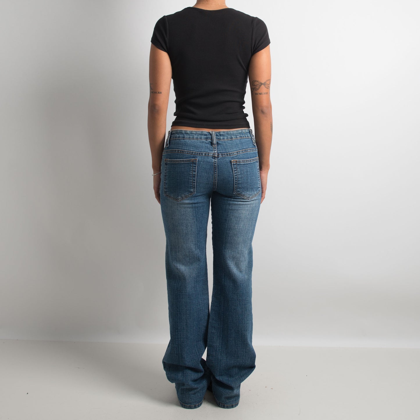 BEADED BOOTCUT JEANS