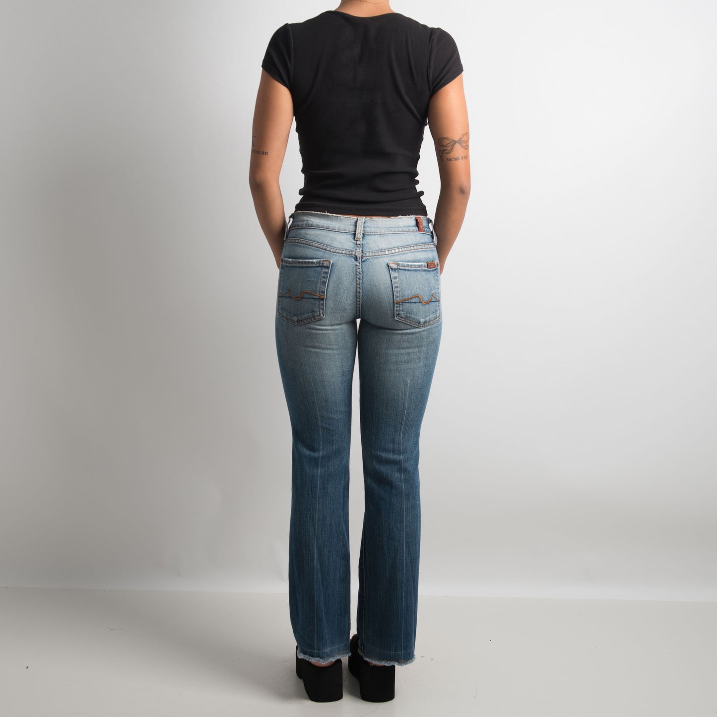 SLIM FIT BOOTCUT JEANS