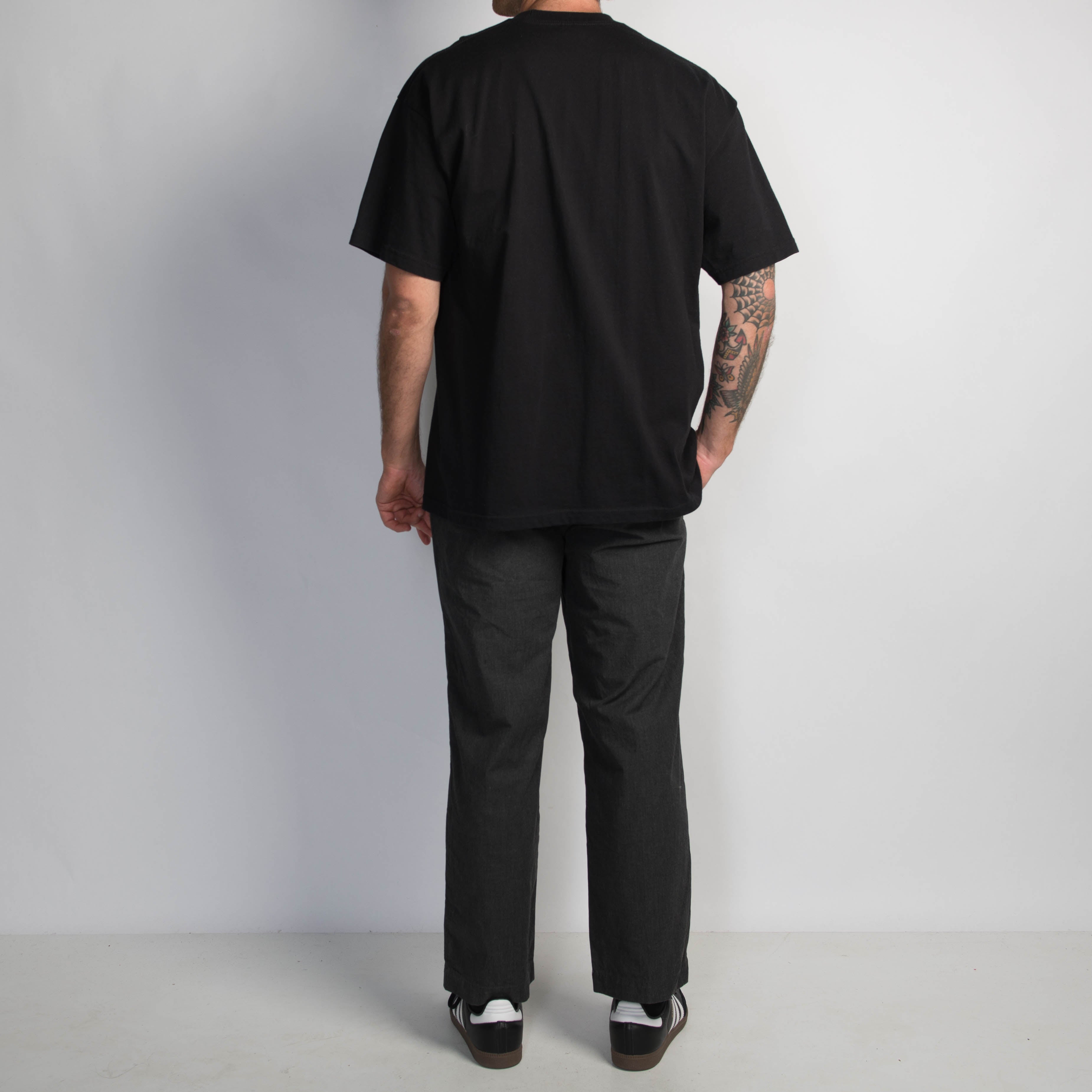 CHARCOAL STRAIGHT LEG PANTS