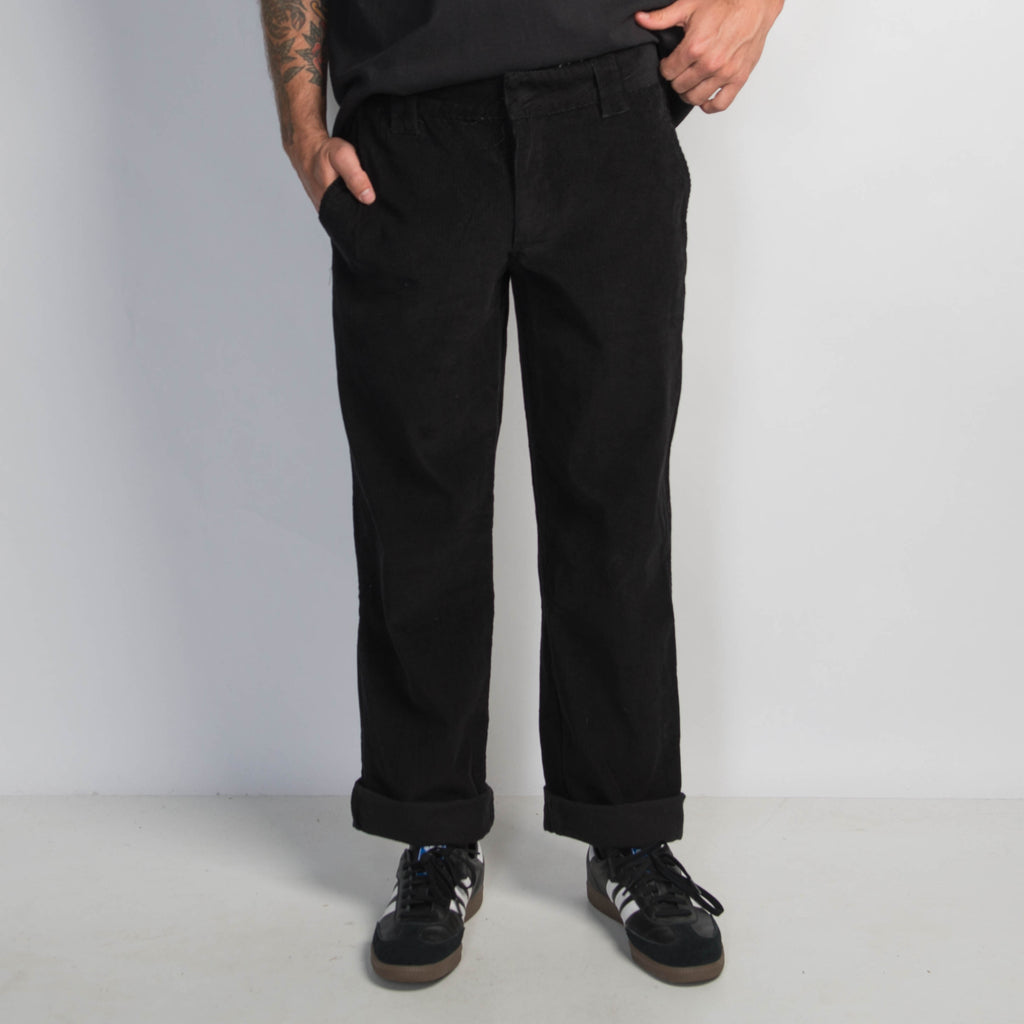 BLACK CORDUROY TROUSERS