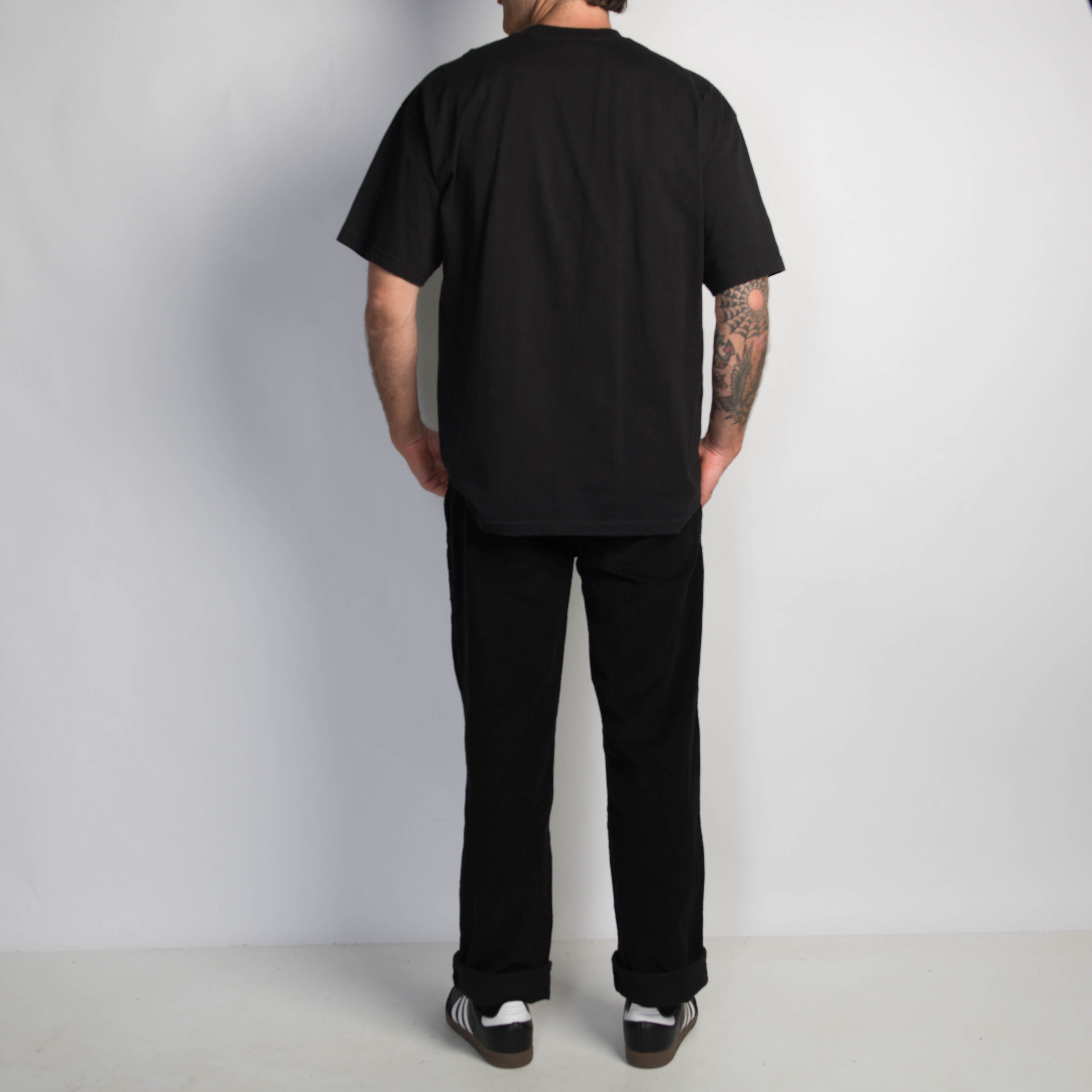BLACK CORDUROY TROUSERS
