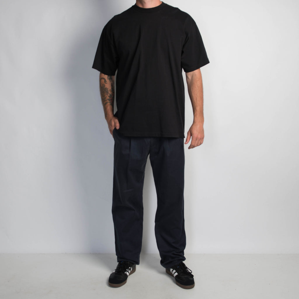 NAVY STRAIGHT LEG TROUSERS