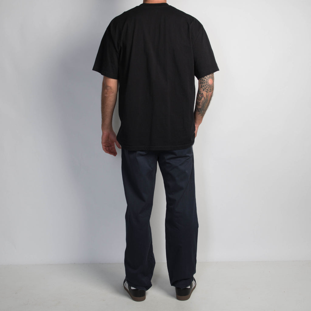 NAVY STRAIGHT LEG TROUSERS