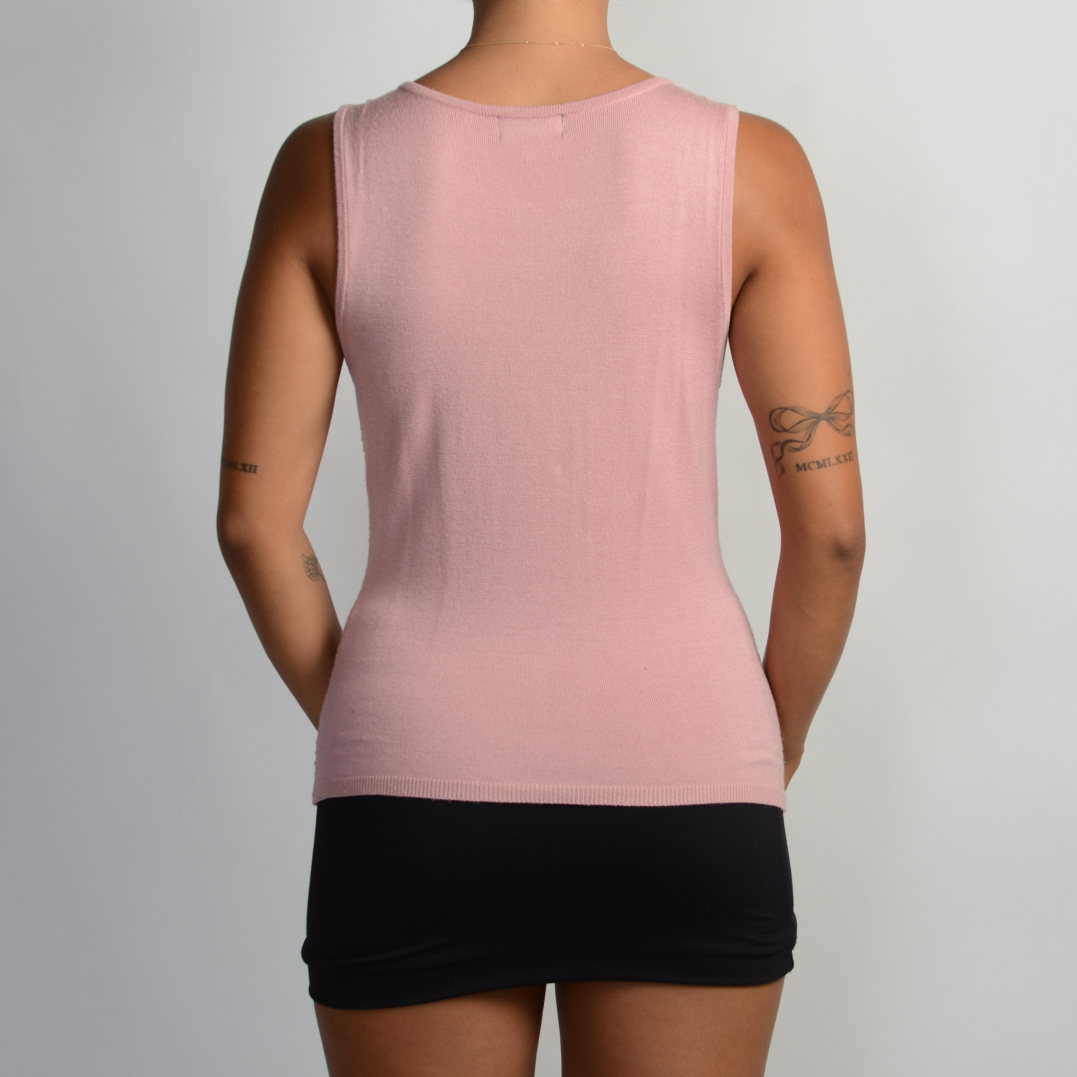 PINK SEQUIN KNIT TOP