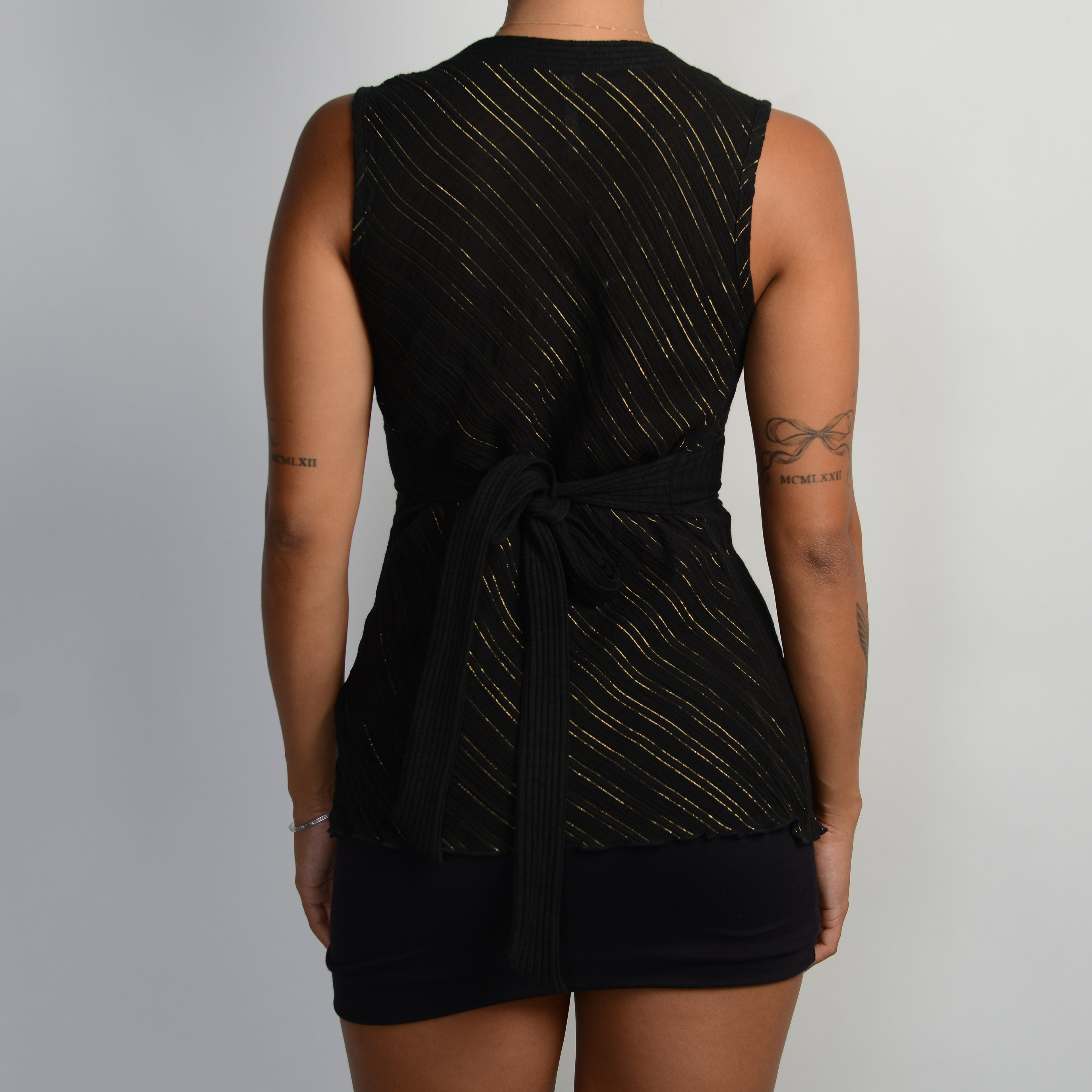 SHEER BLACK BABYDOLL TOP