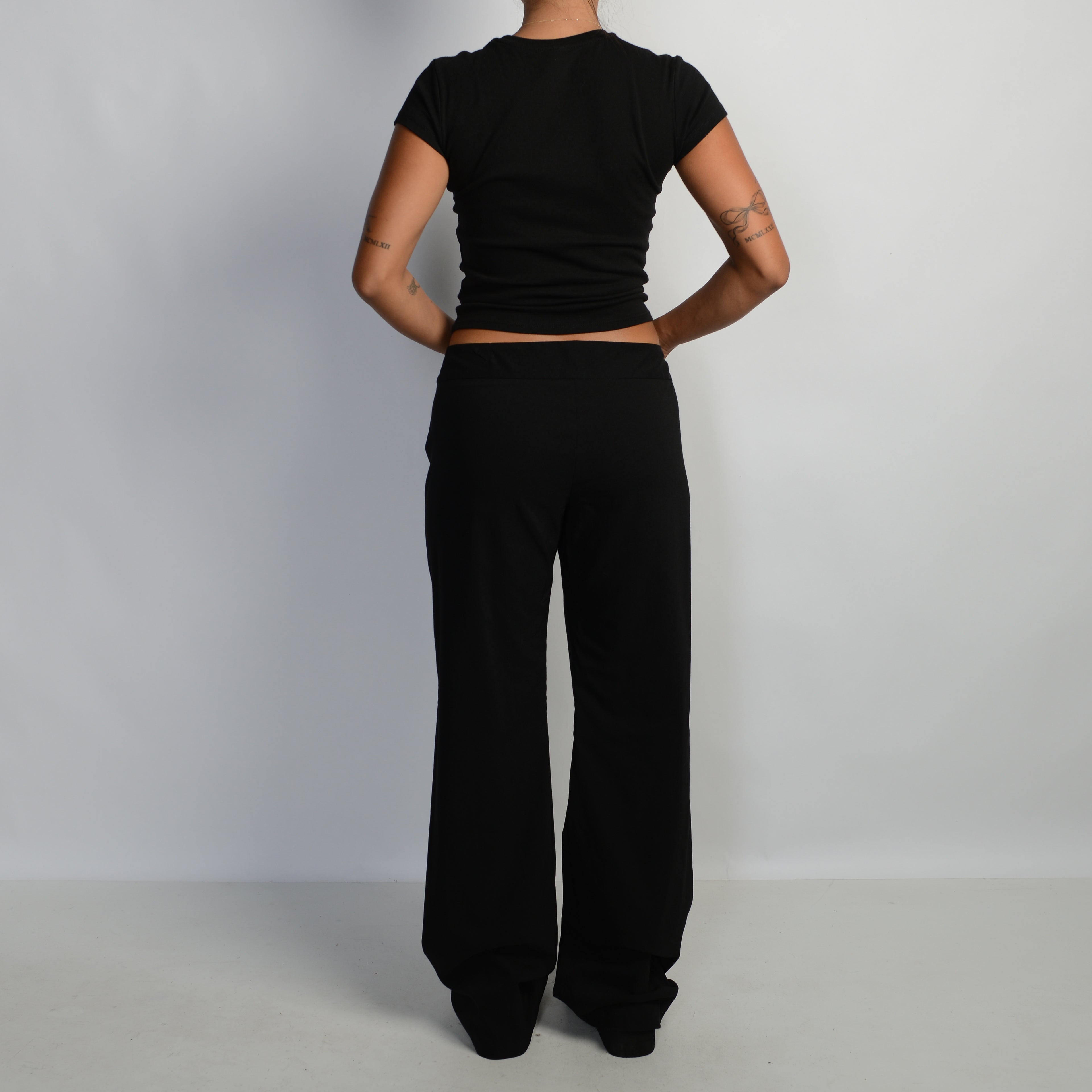 BLACK BOOTCUT PANTS