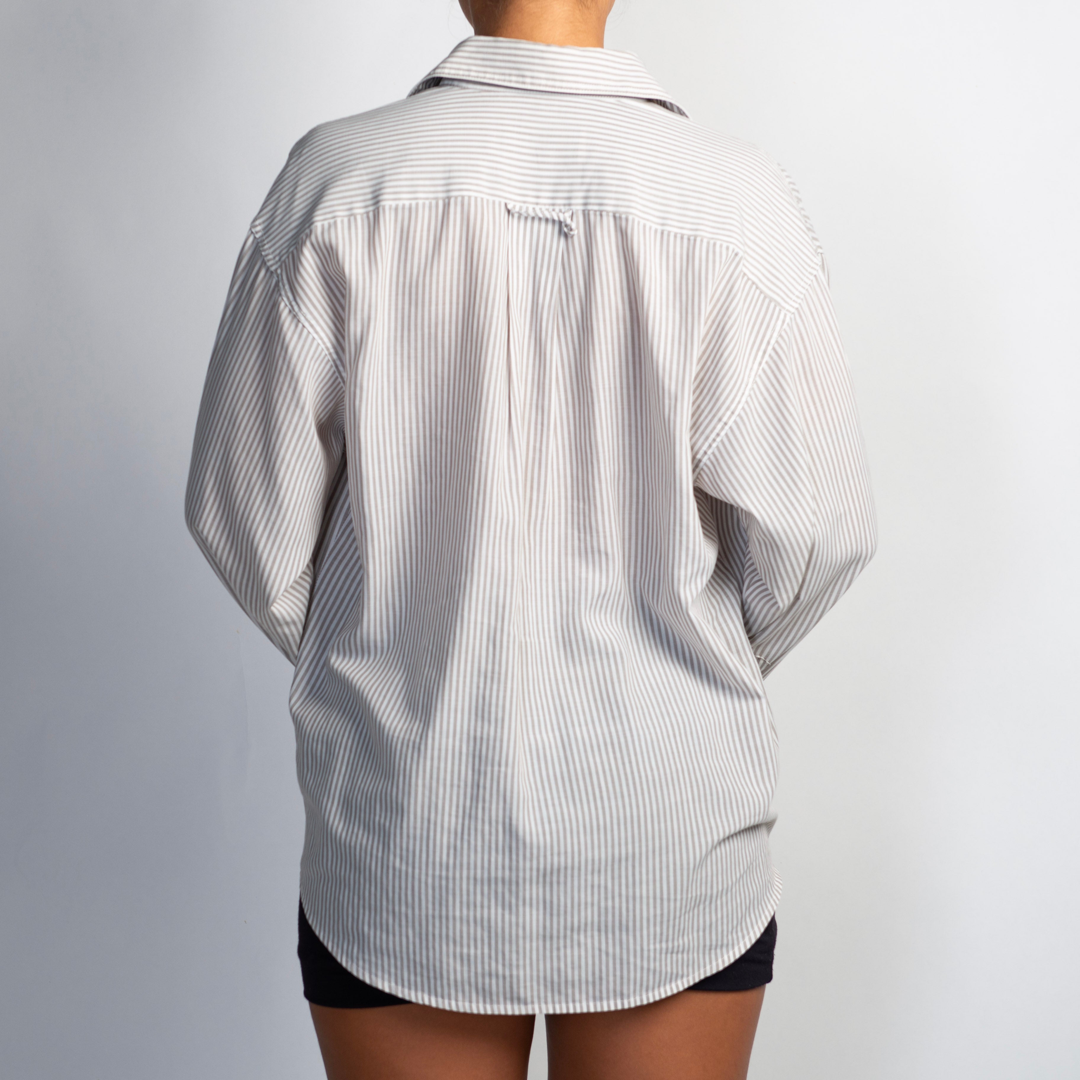 GREY STRIPE BLOUSE
