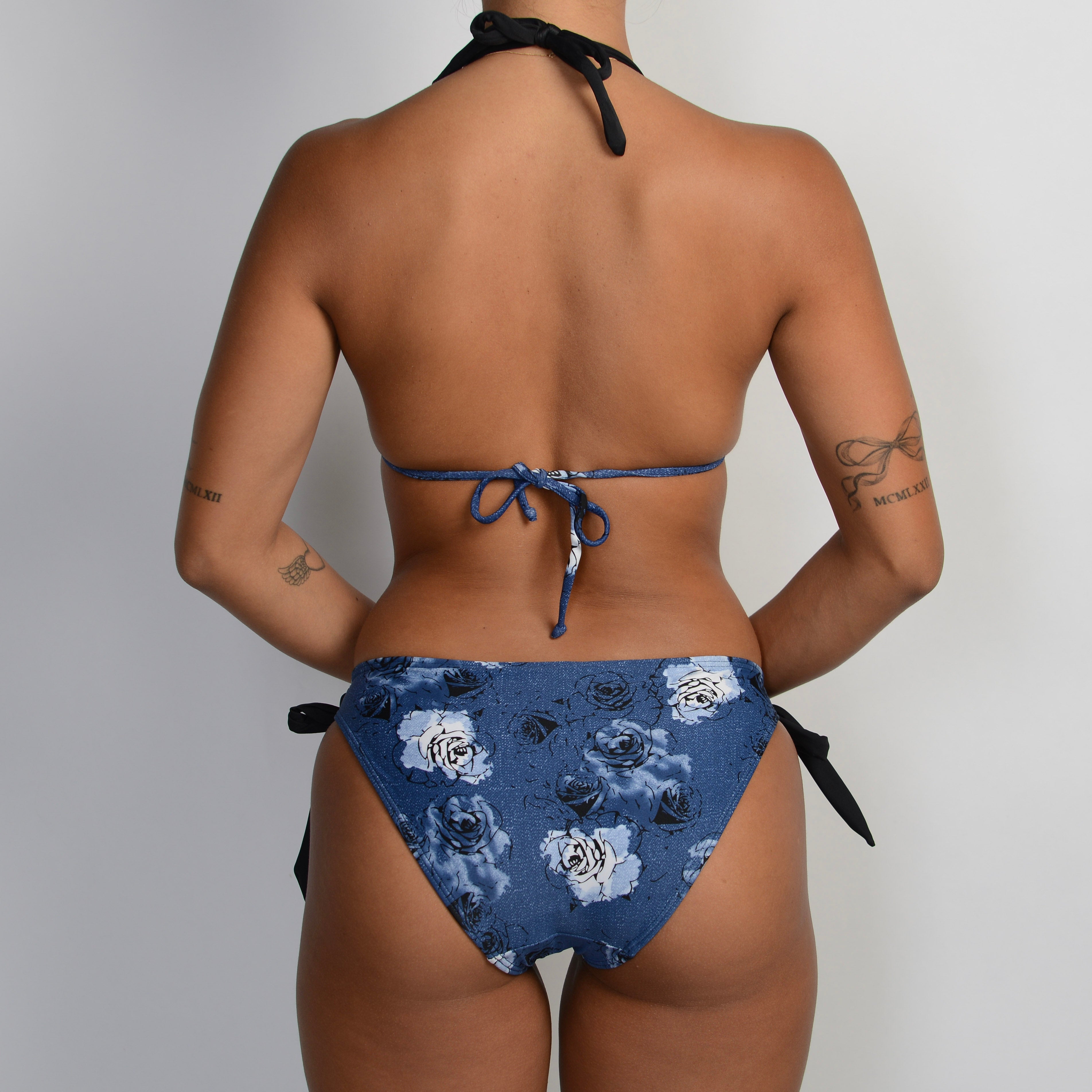 BLUE FLORAL BIKINI SET