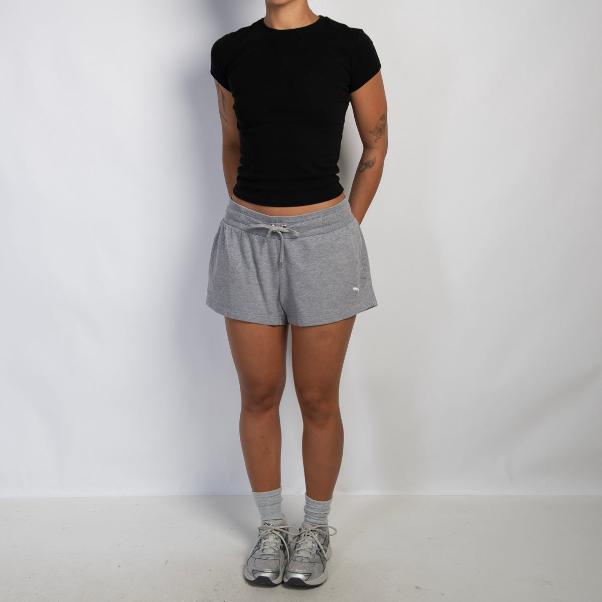 GREY LOUNGE SHORTS