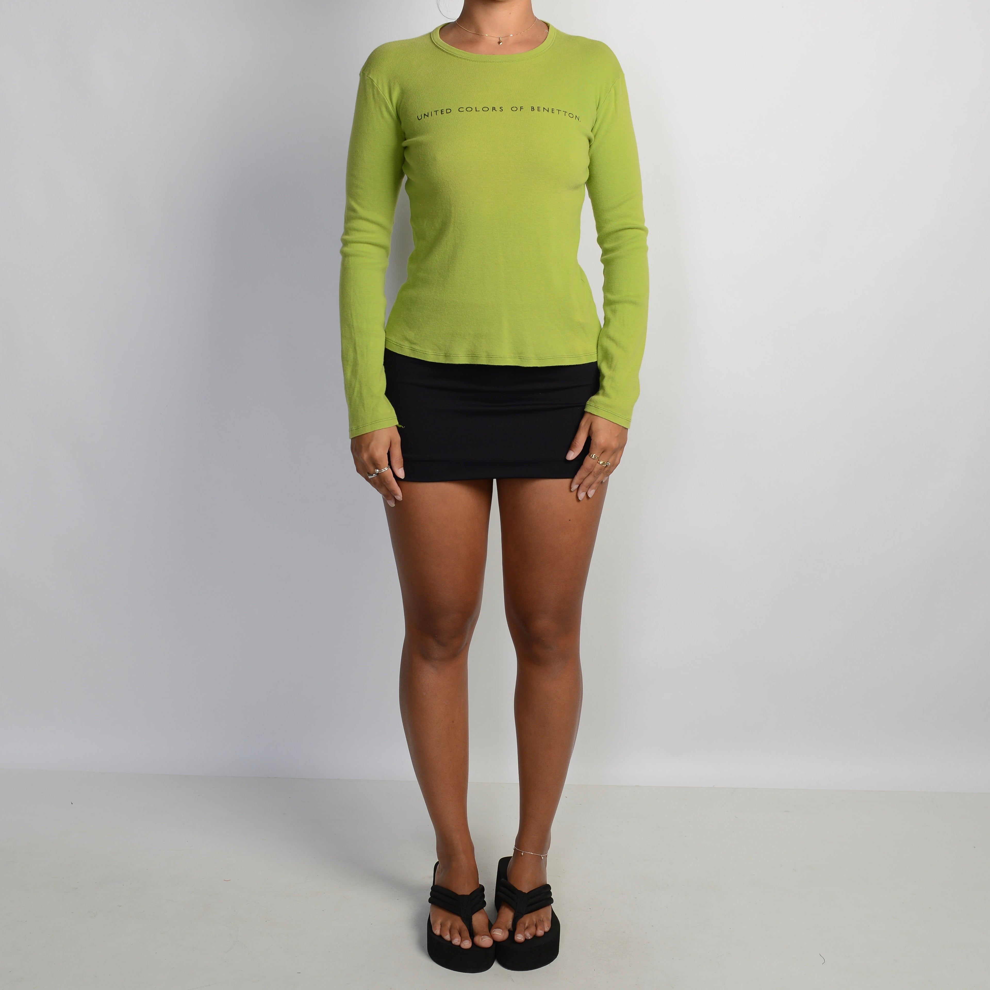 LIME LONG SLEEVE TOP
