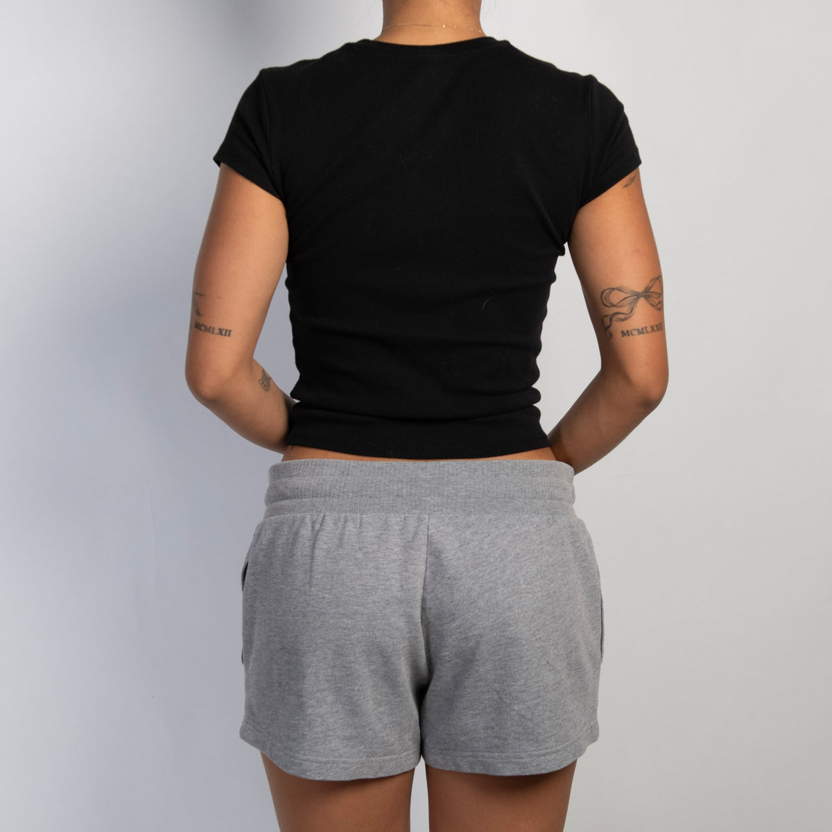 GREY LOUNGE SHORTS