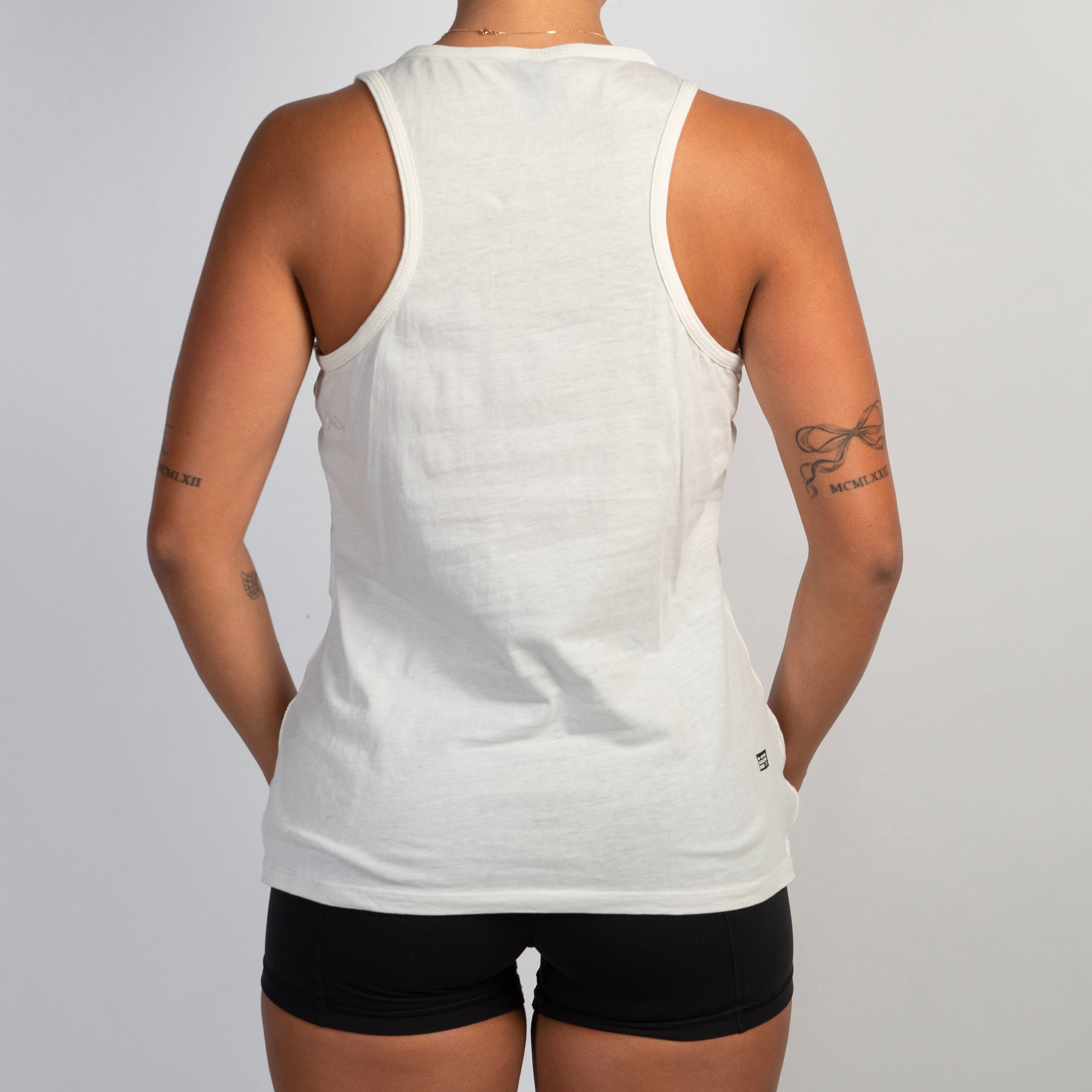 WHITE LAYERED TANK TOP