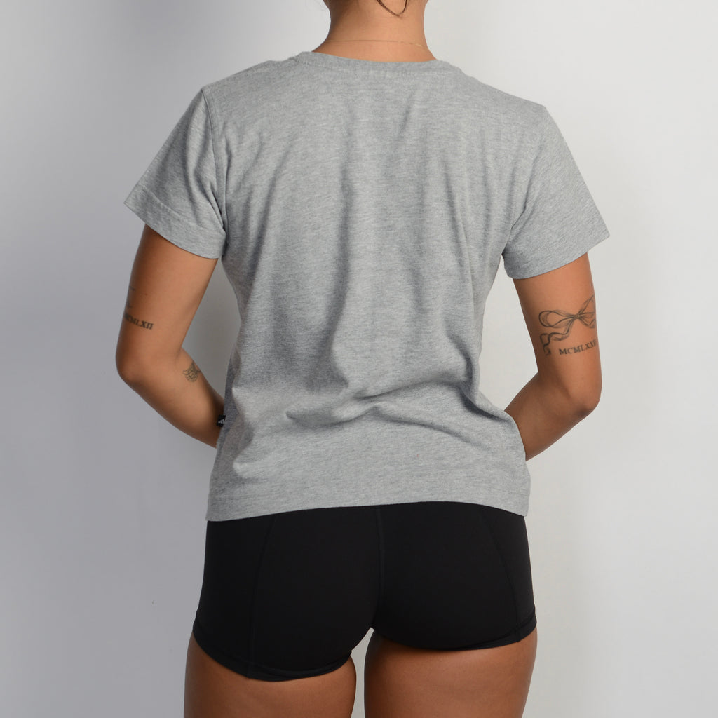 GREY COTTON TEE