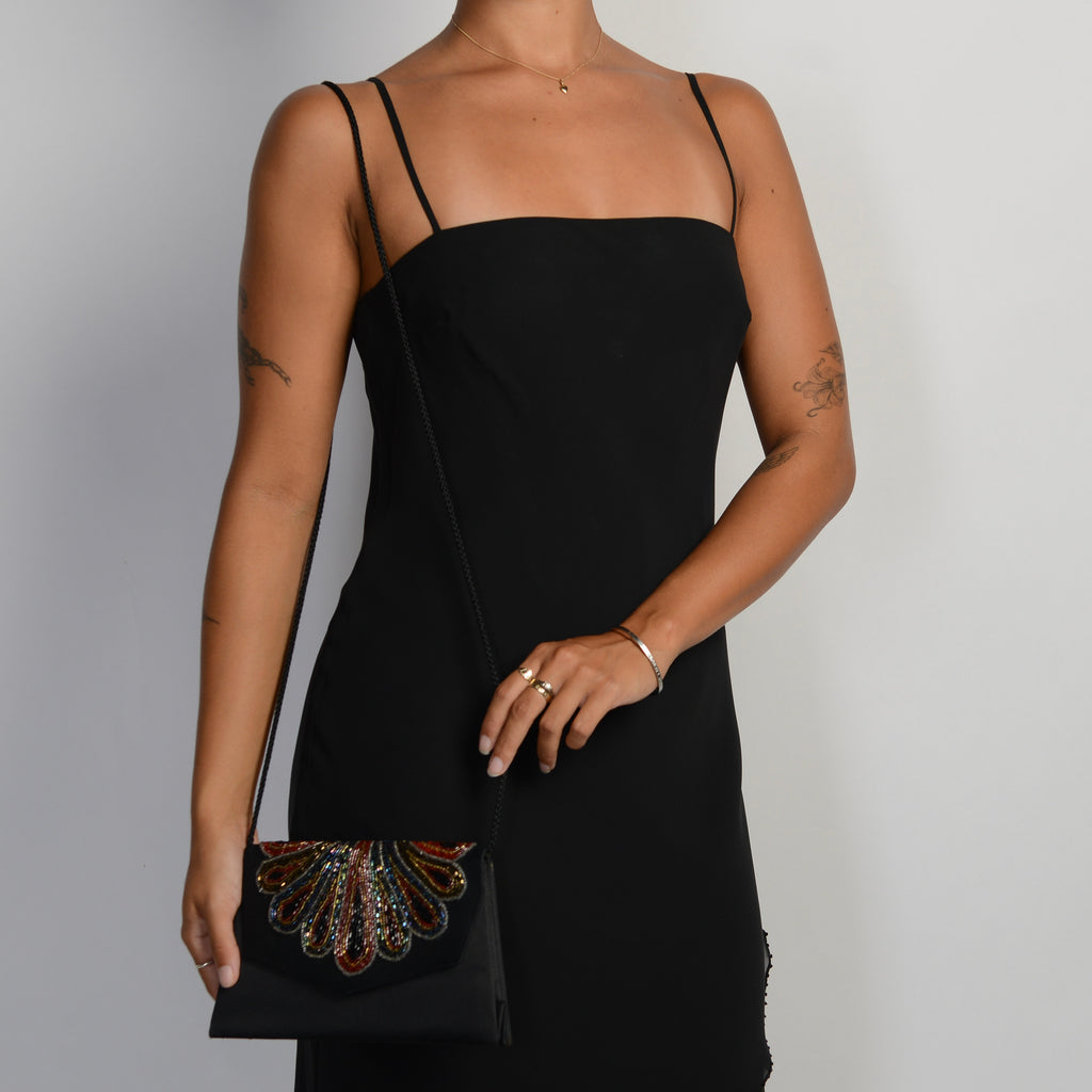 BEADED CROSS BODY BAG