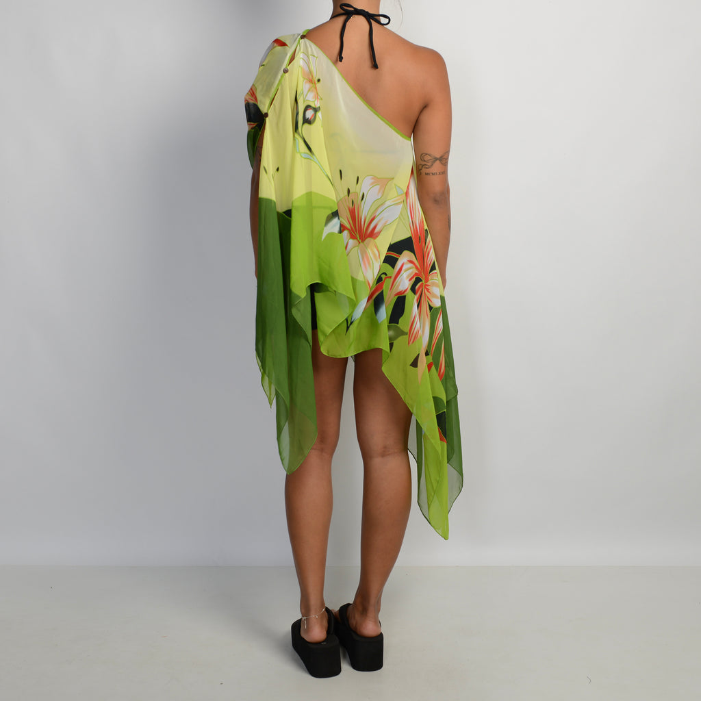 GREEN MULTI WEAR SCARF