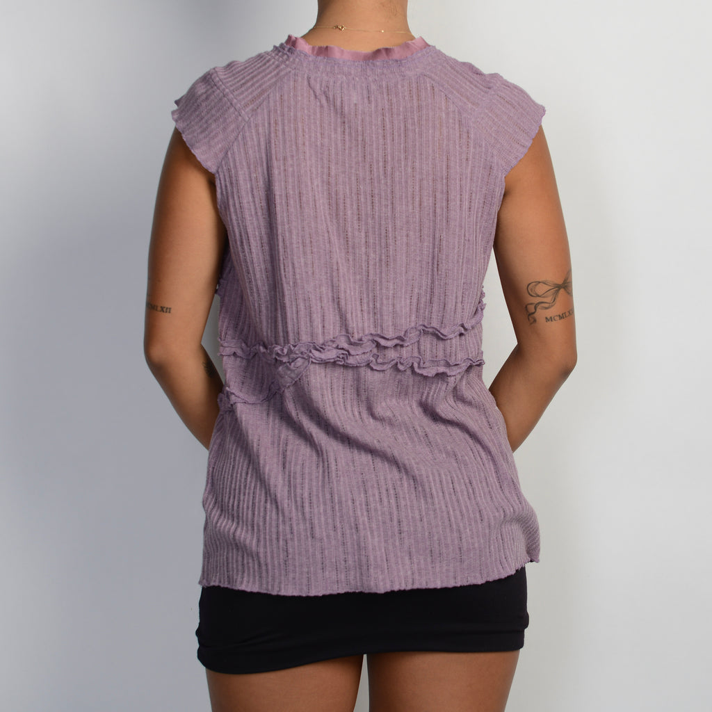 PURPLE KNIT TOP