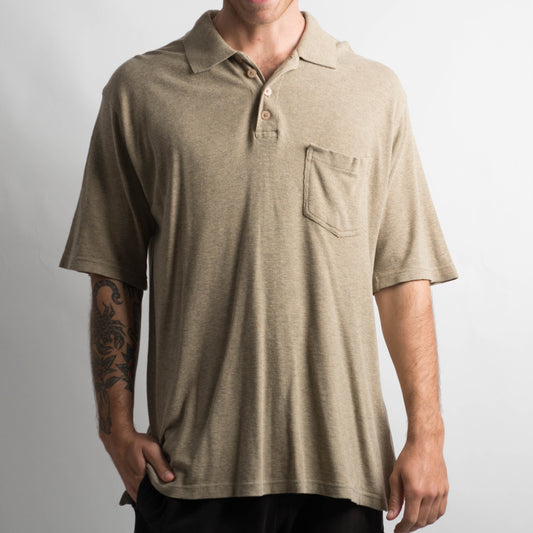 LIGHT BROWN POLO SHIRT