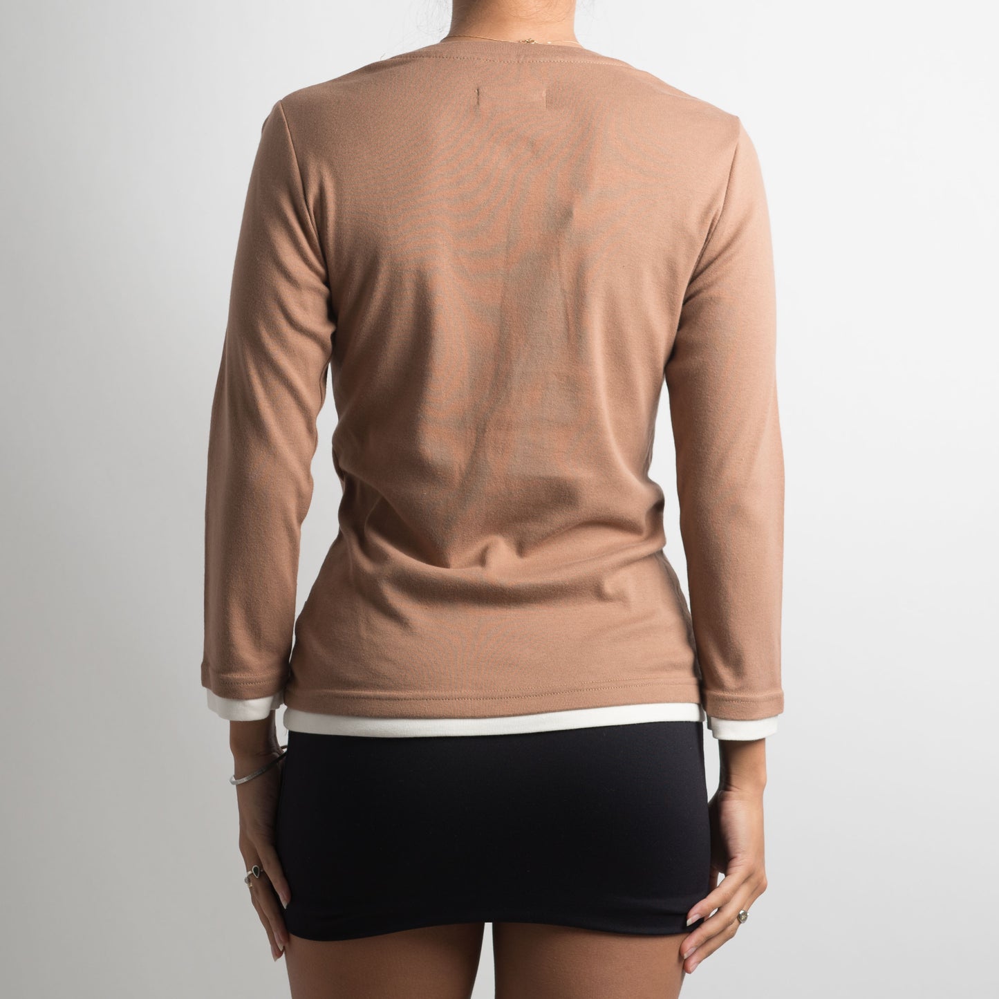 BROWN LAYERED LONG SLEEVE