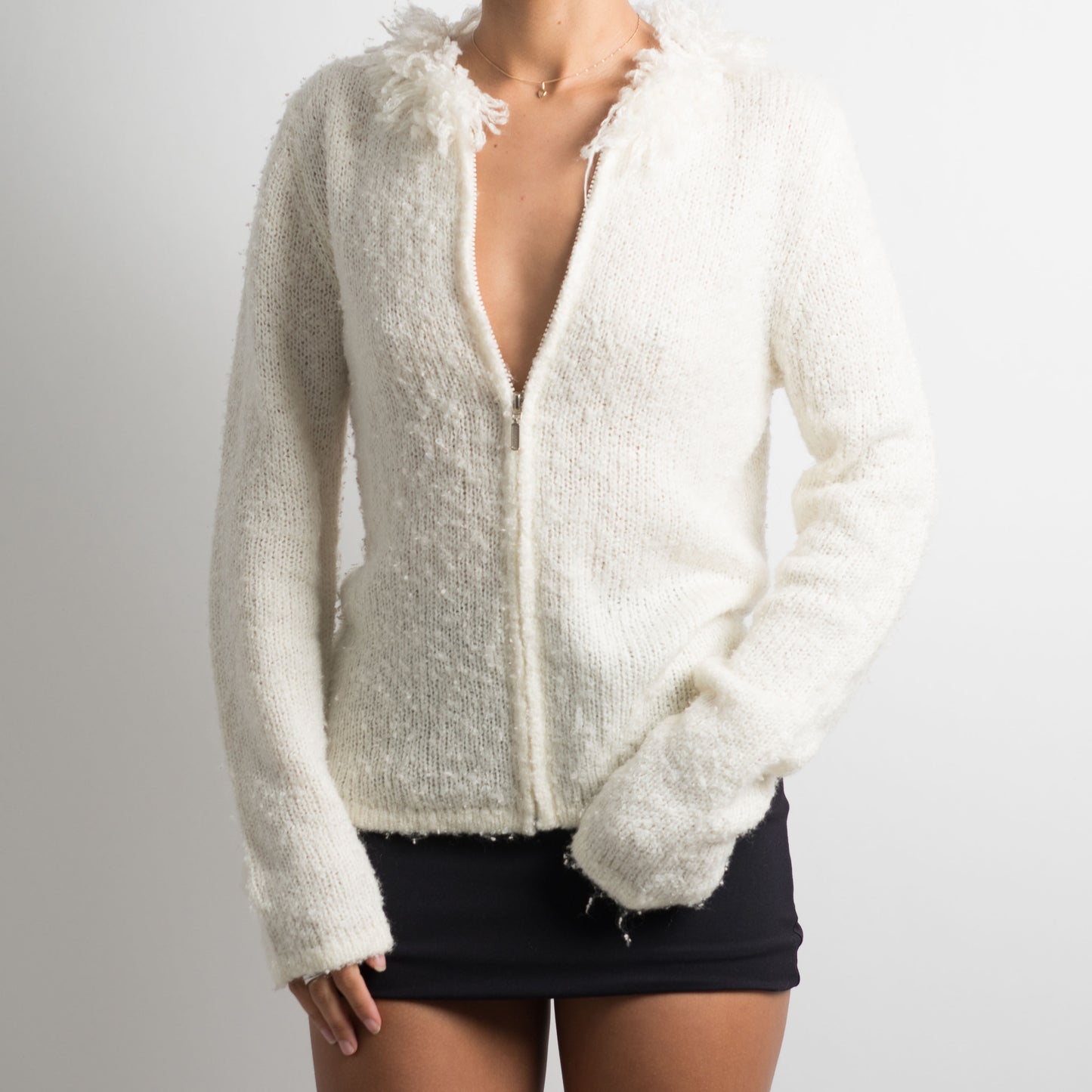 SHAGGY MOHAIR CARDIGAN