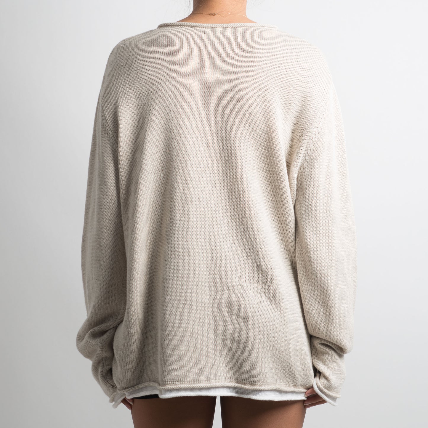 CREAM LAYERED KNIT