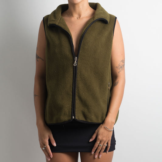 KHAKI FLEECE VEST