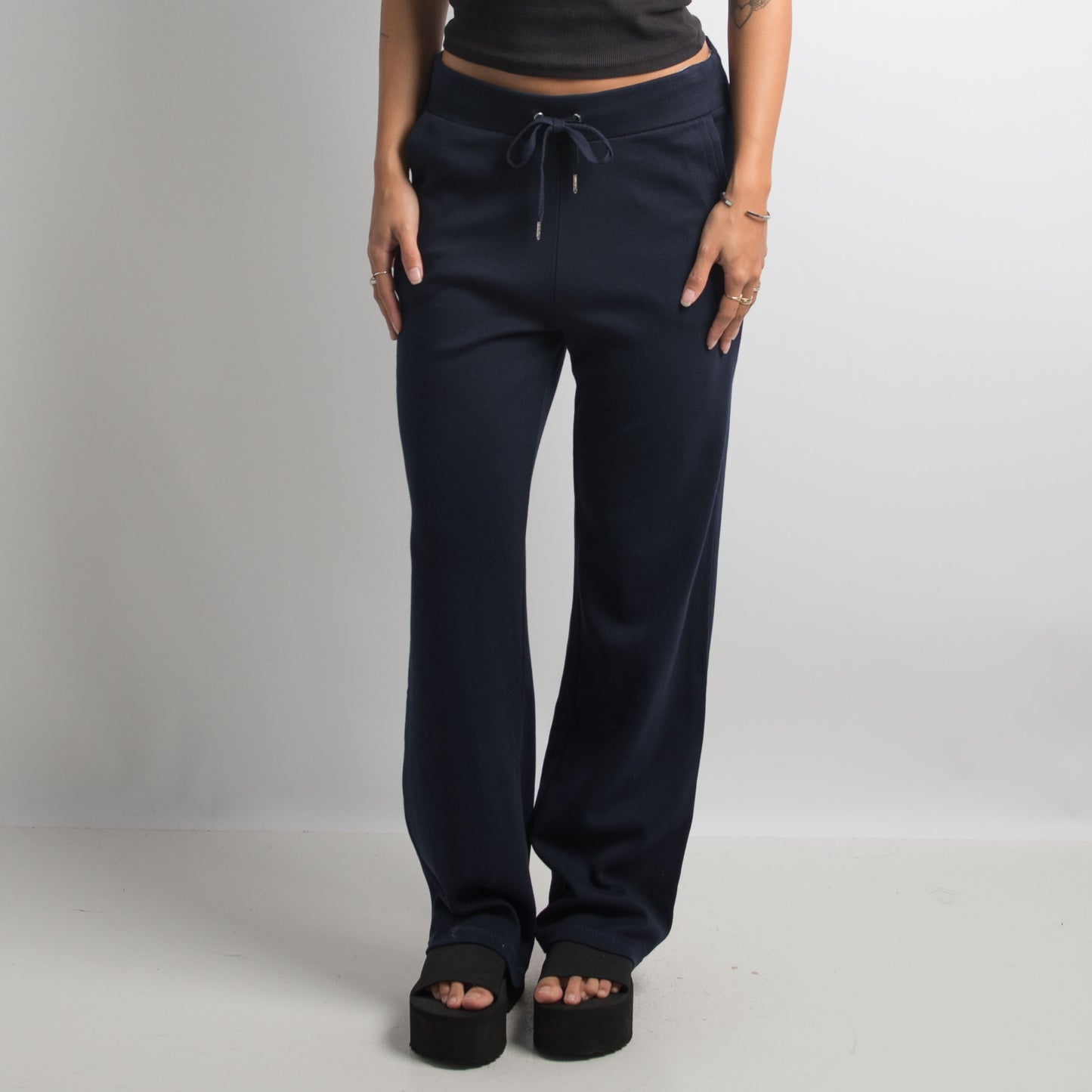 NAVY BOOTCUT LOUNGE PANTS