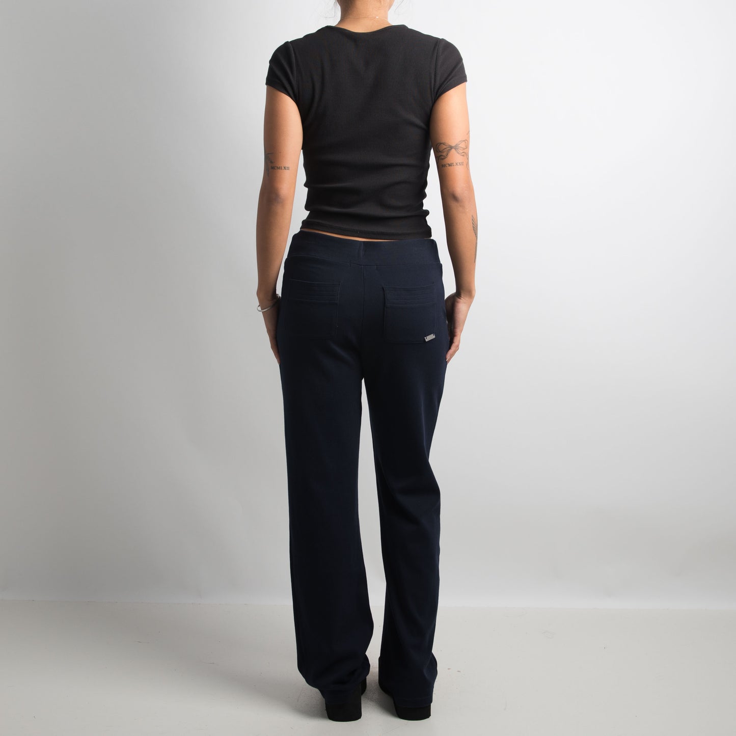 NAVY BOOTCUT LOUNGE PANTS