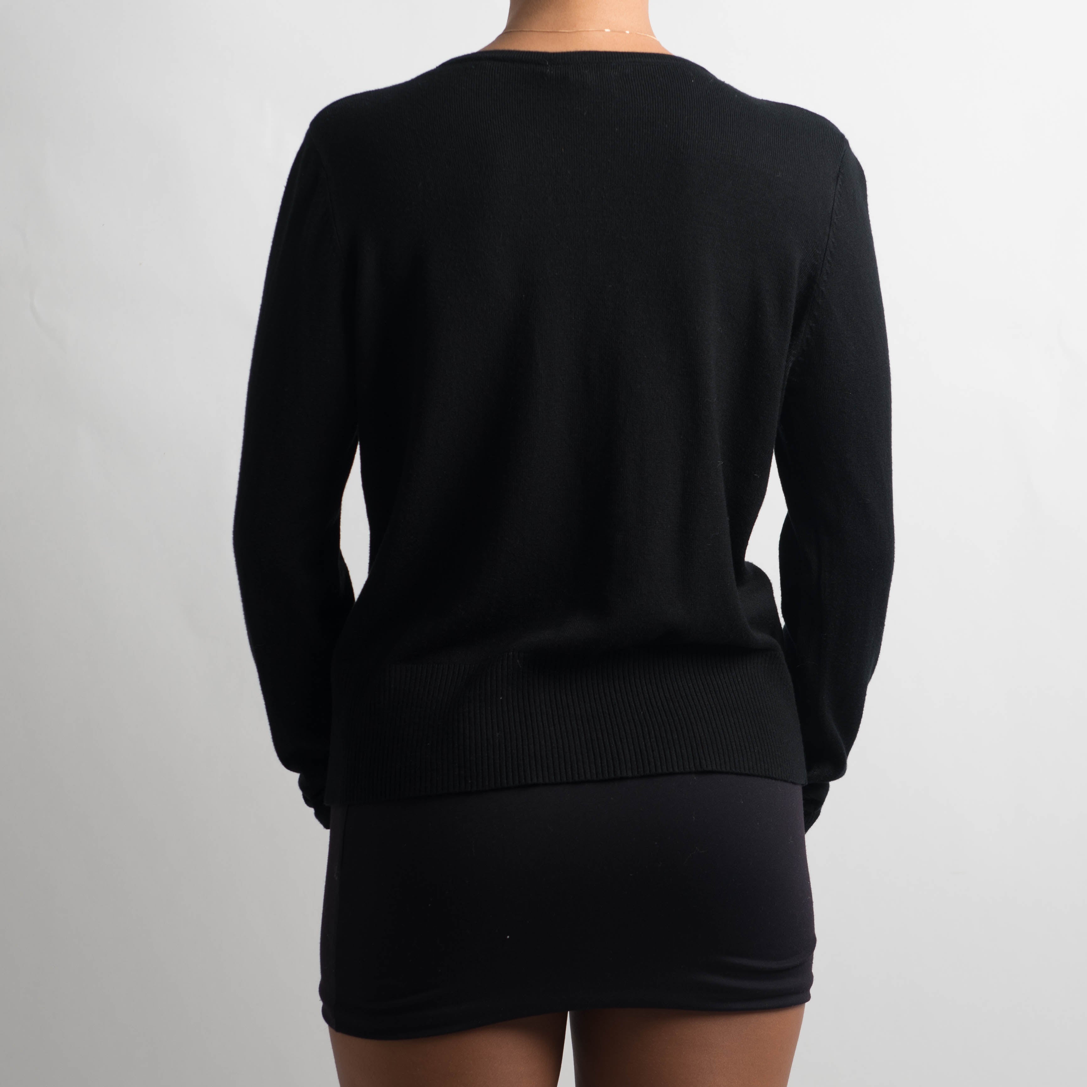 CLASSIC BLACK CARDIGAN