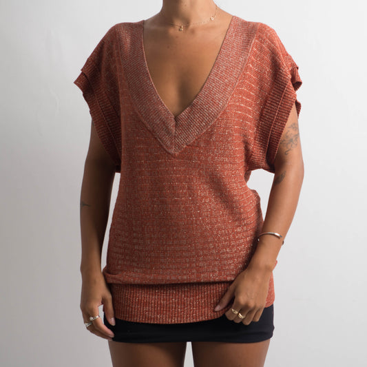 RUST METALLIC TOP