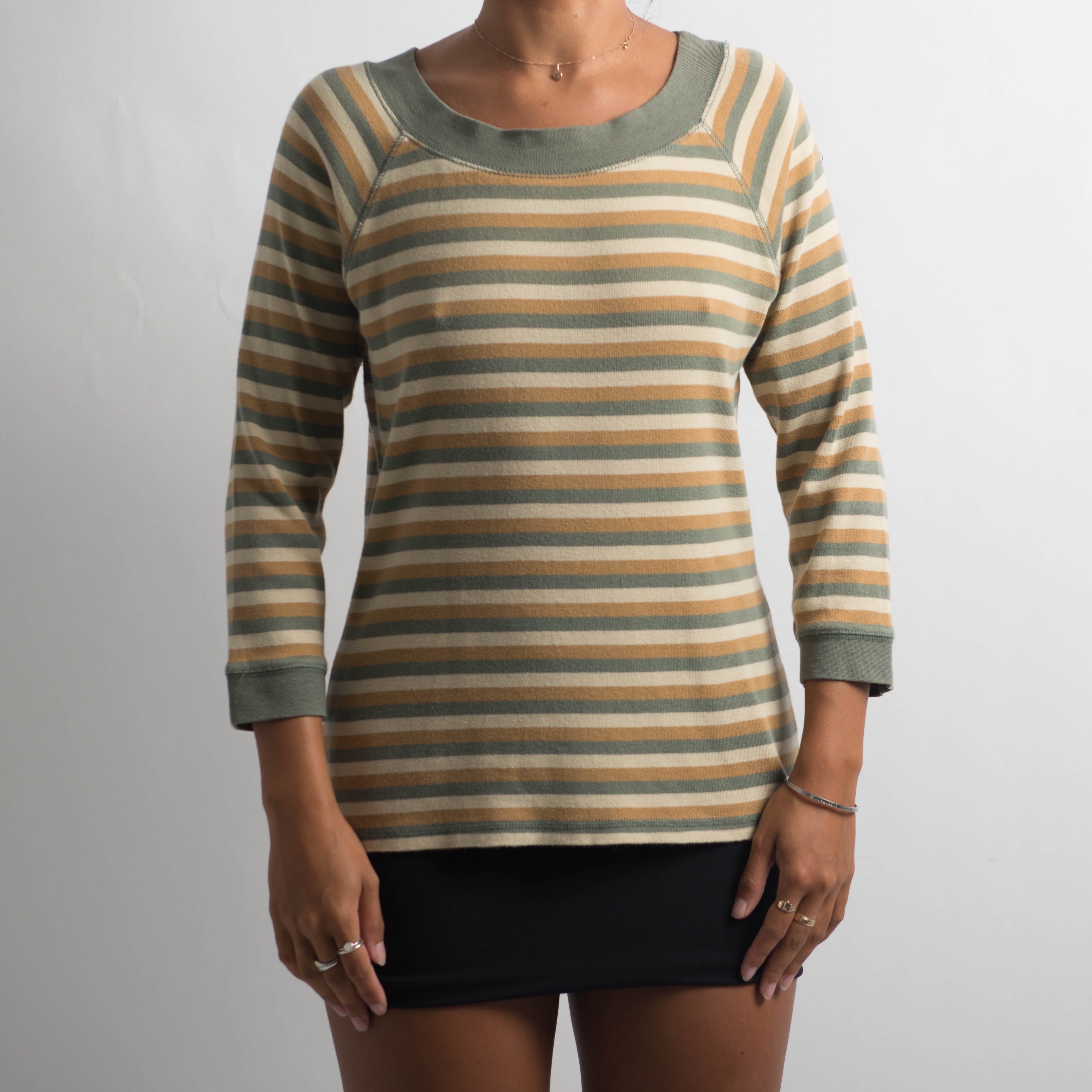 STRIPE 3/4 SLEEVE TOP