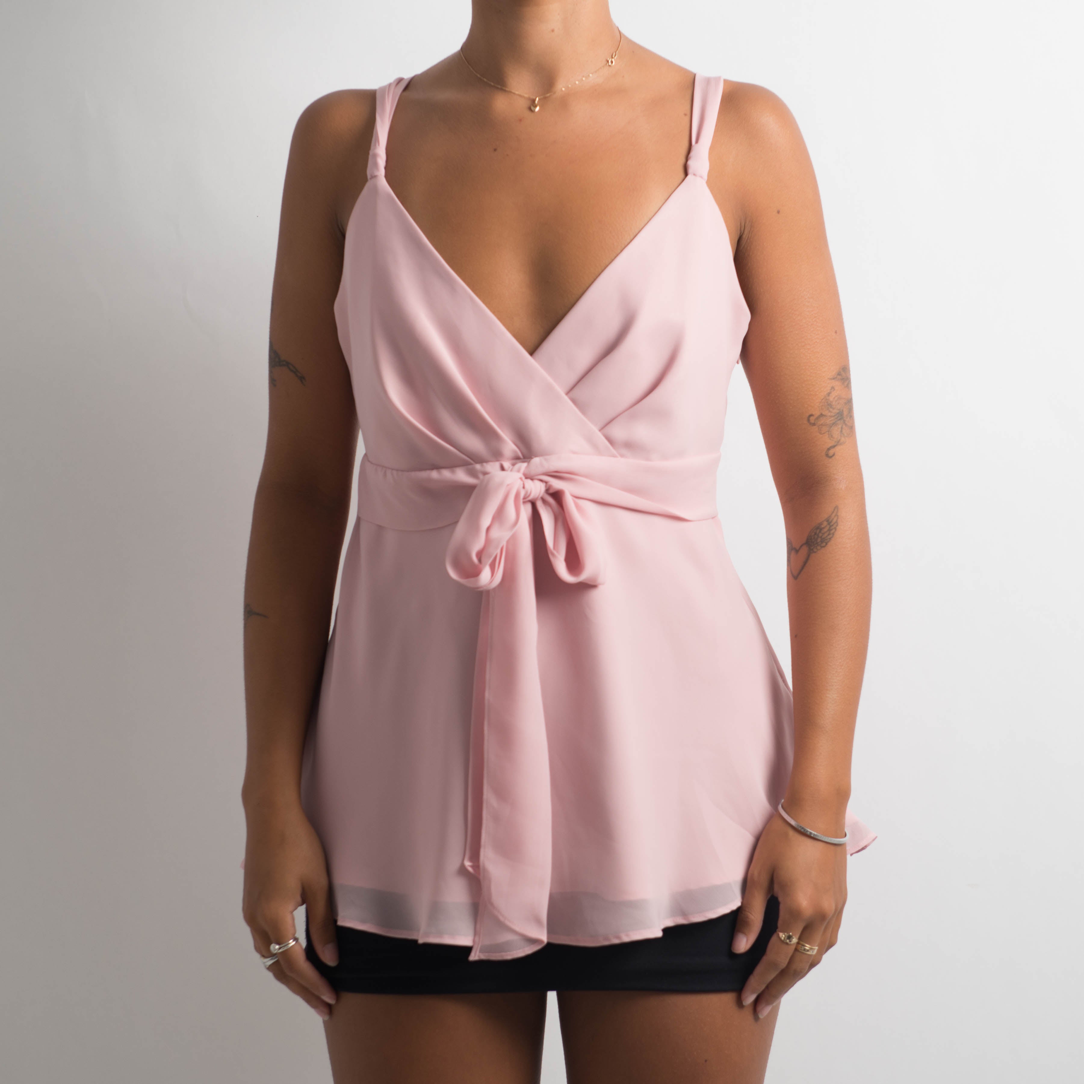 PINK BABYDOLL LAYERED CAMISOLE
