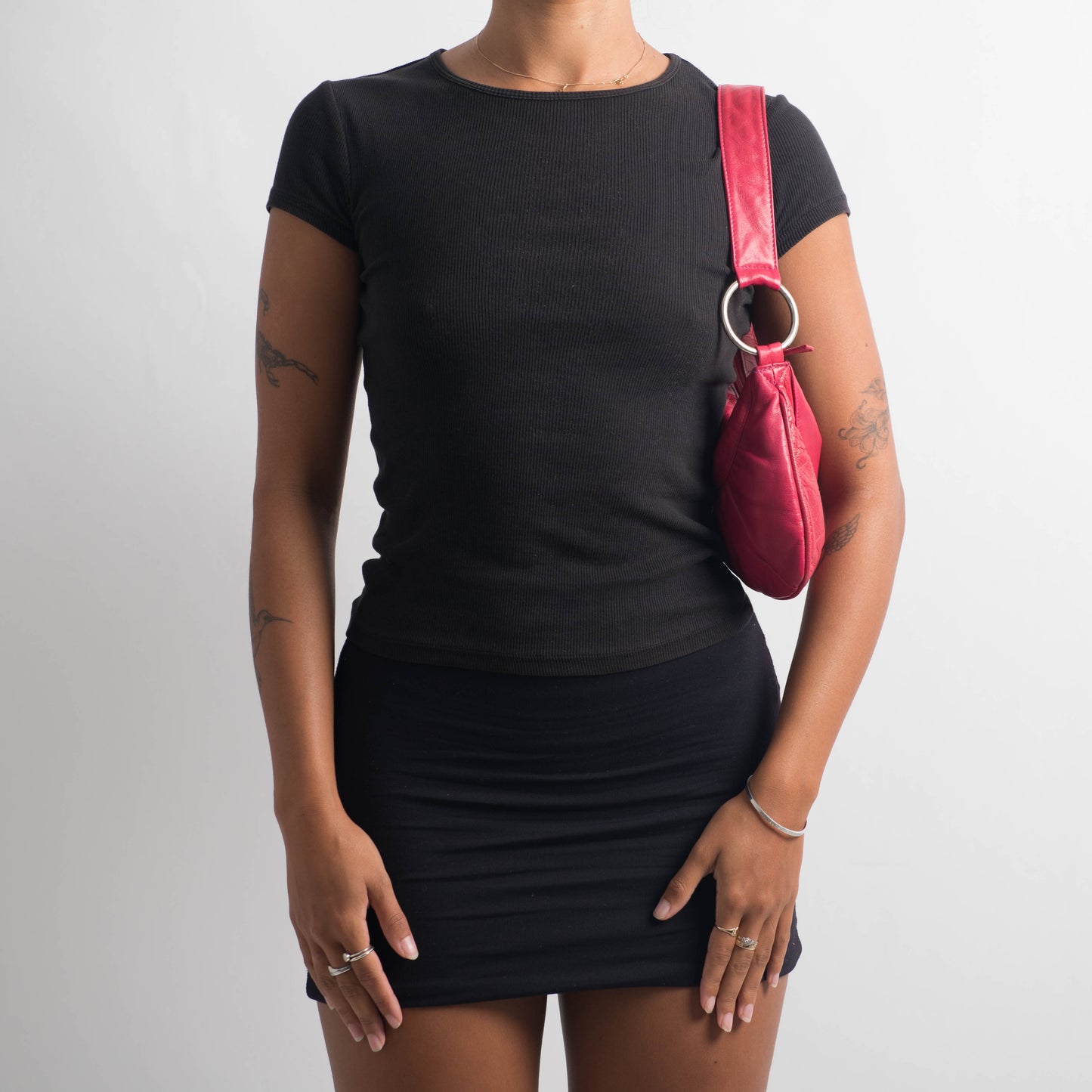HOT PINK LEATHER BAG