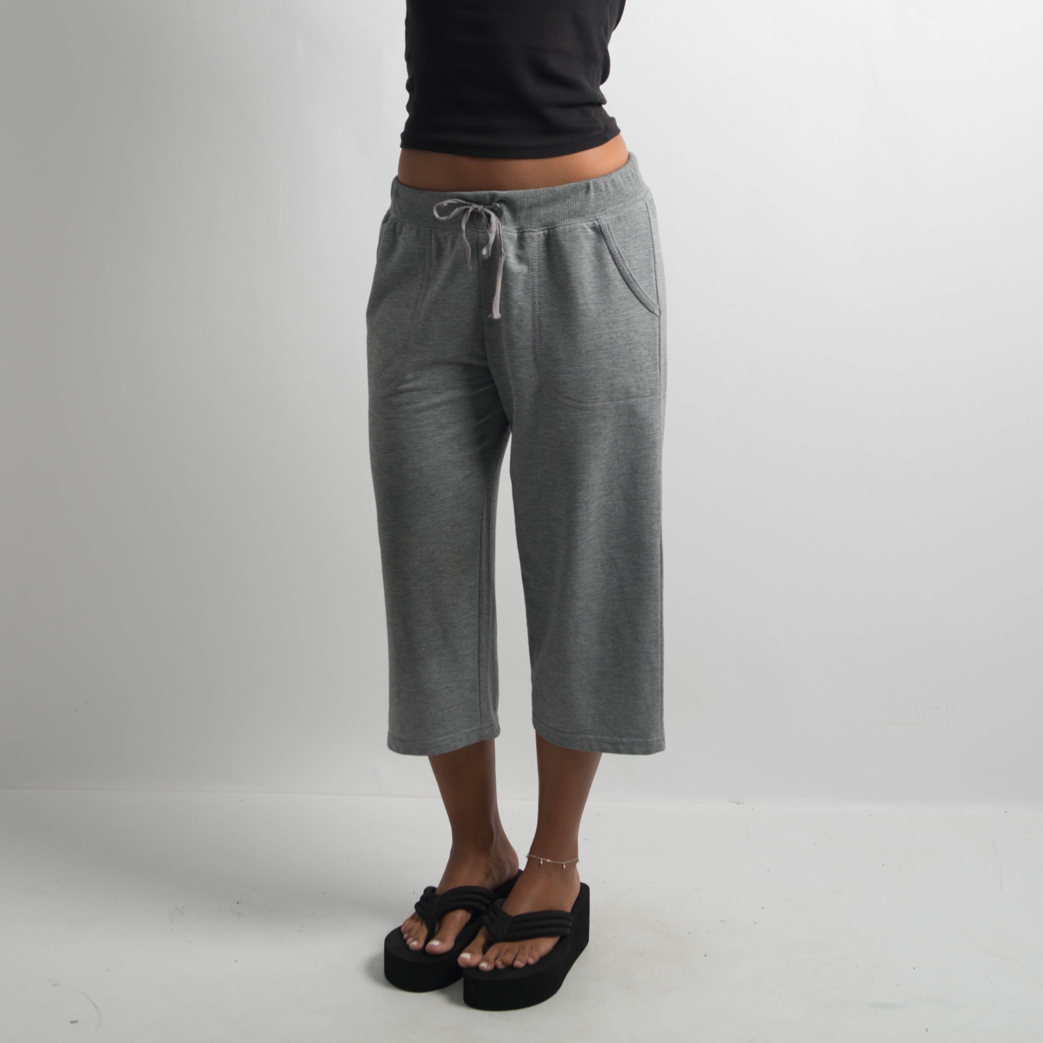 GREY CAPRI LOUNGE PANTS