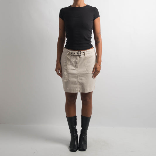 BEIGE CARGO SKIRT
