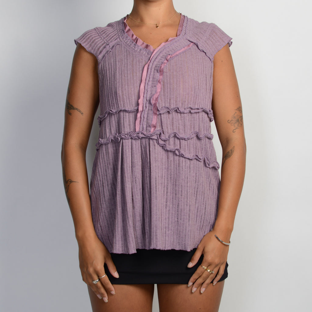 PURPLE KNIT TOP