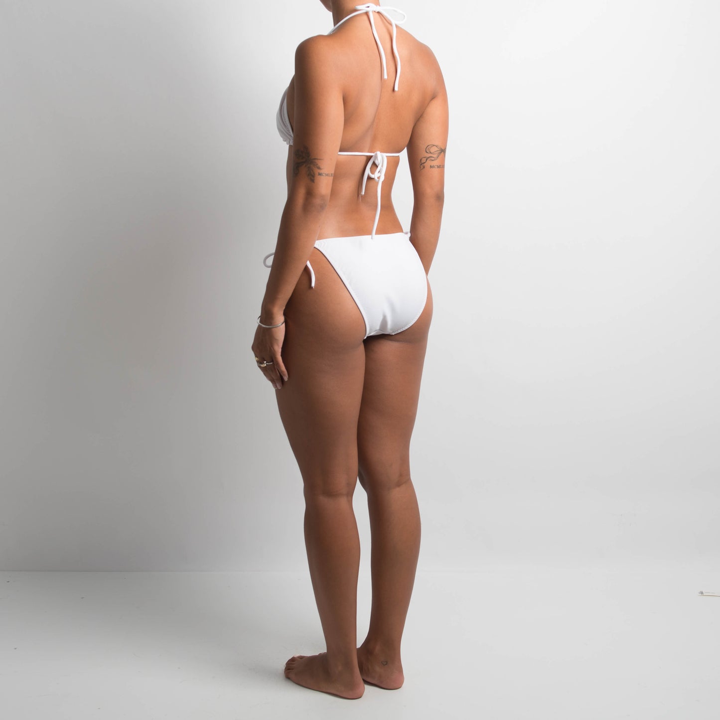 WHITE STRING BIKINI SET