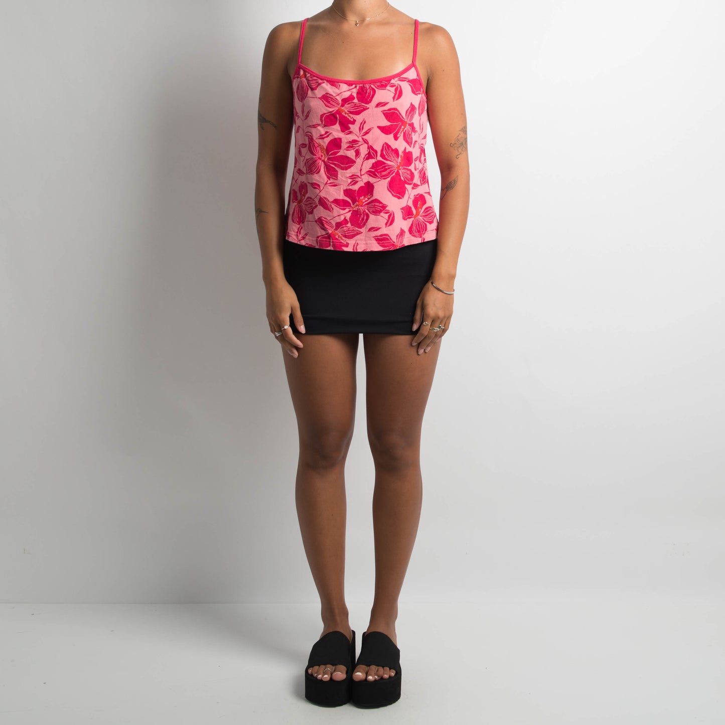 PINK FLORAL CAMISOLE