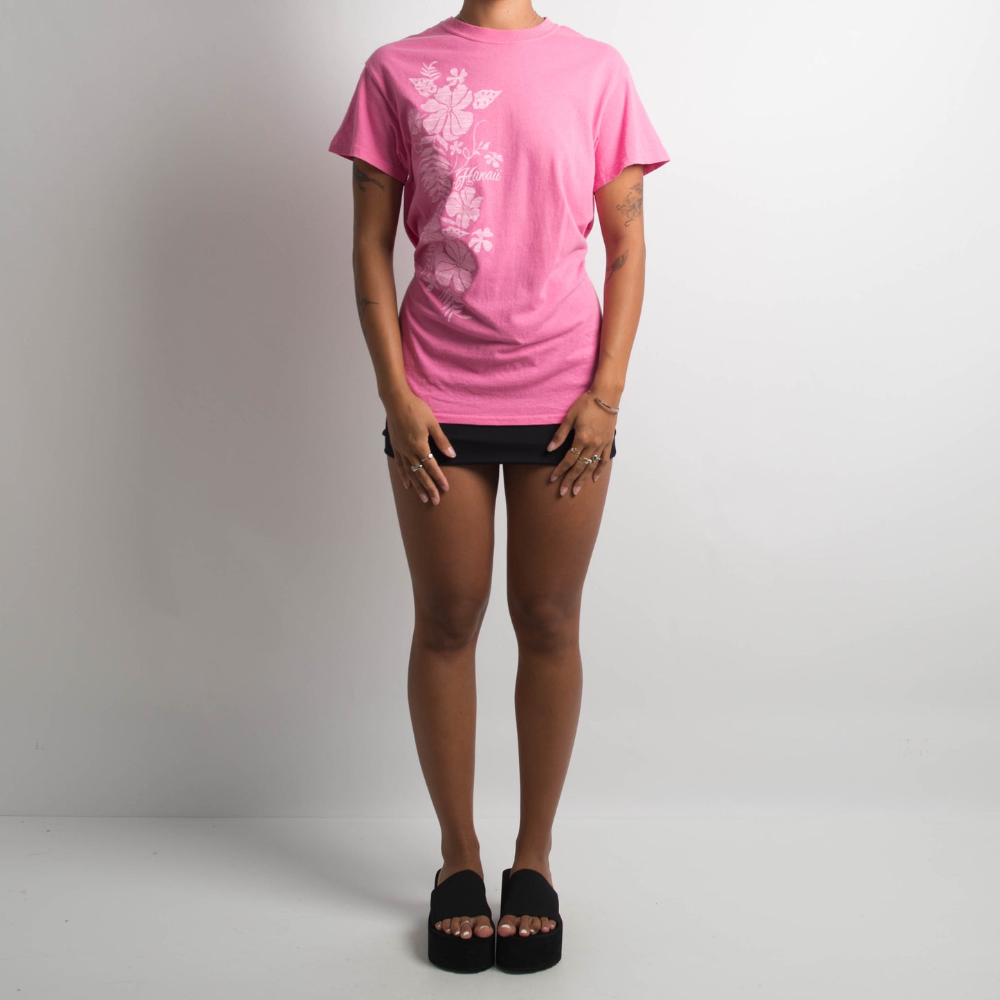 PINK HIBISCUS TSHIRT