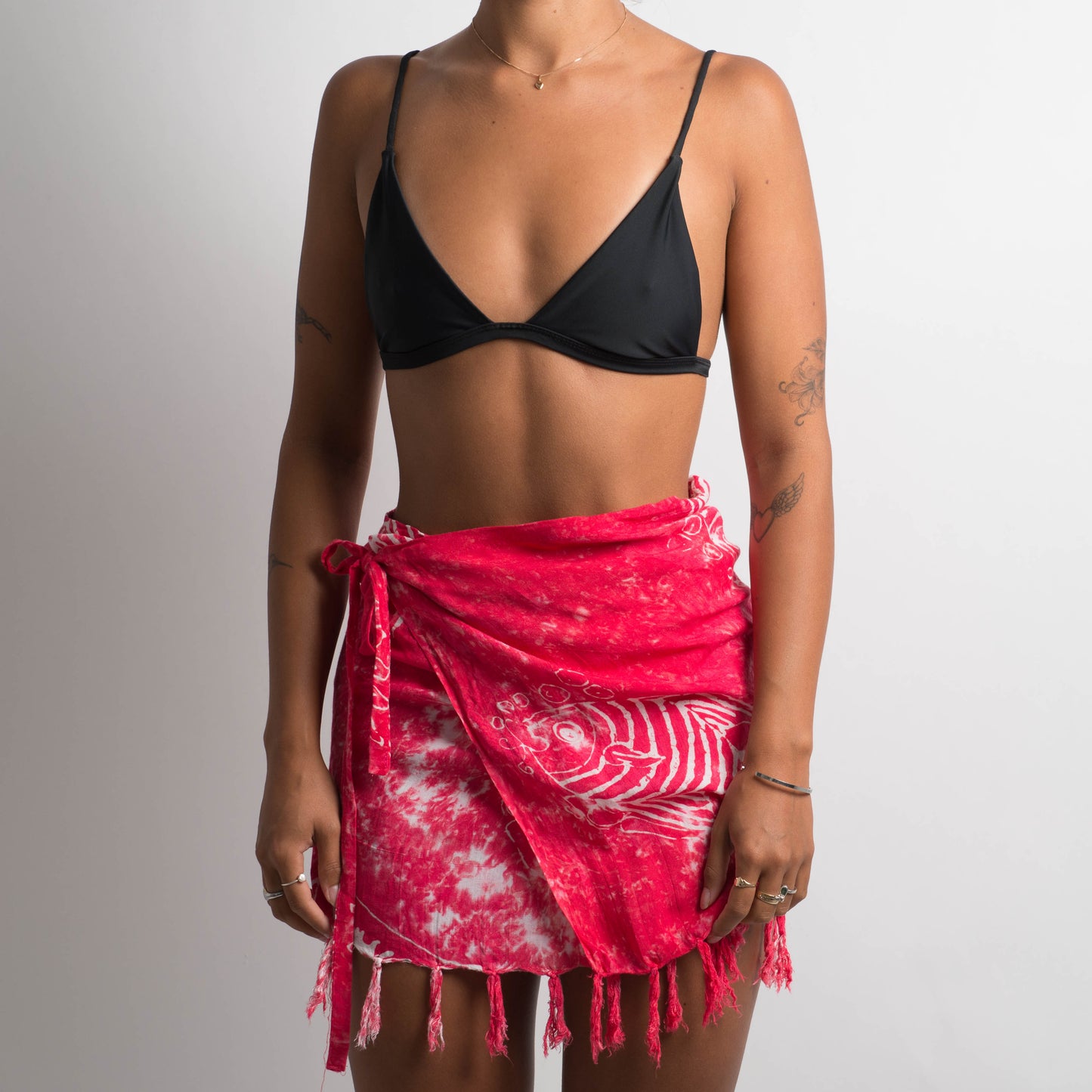 PINK TASSLE SARONG