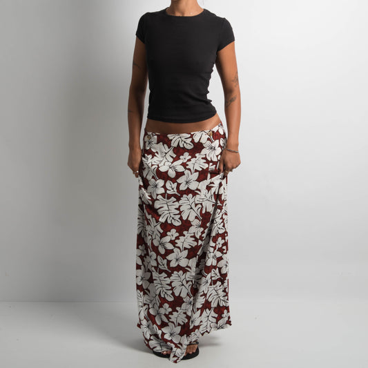 FLORAL MAXI SKIRT