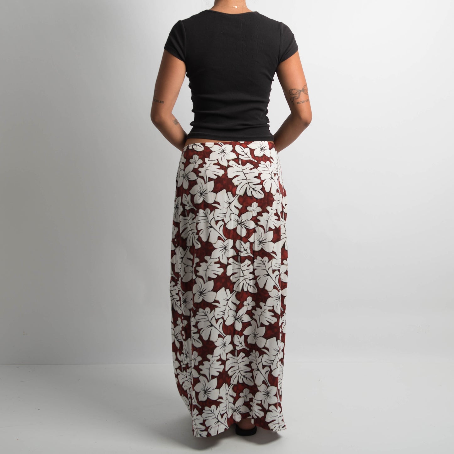 FLORAL MAXI SKIRT